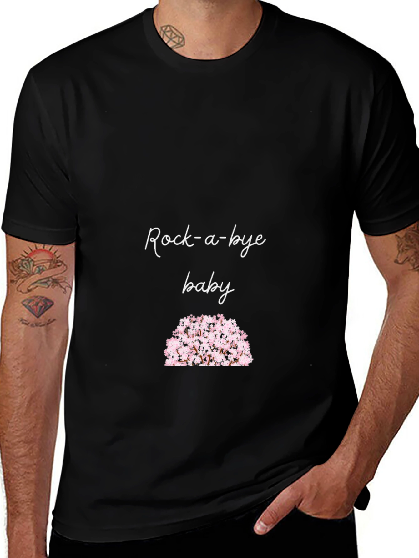 Variant 8 of Rock-a-bye Baby Floral Graphic Tee - Stylish Comfort