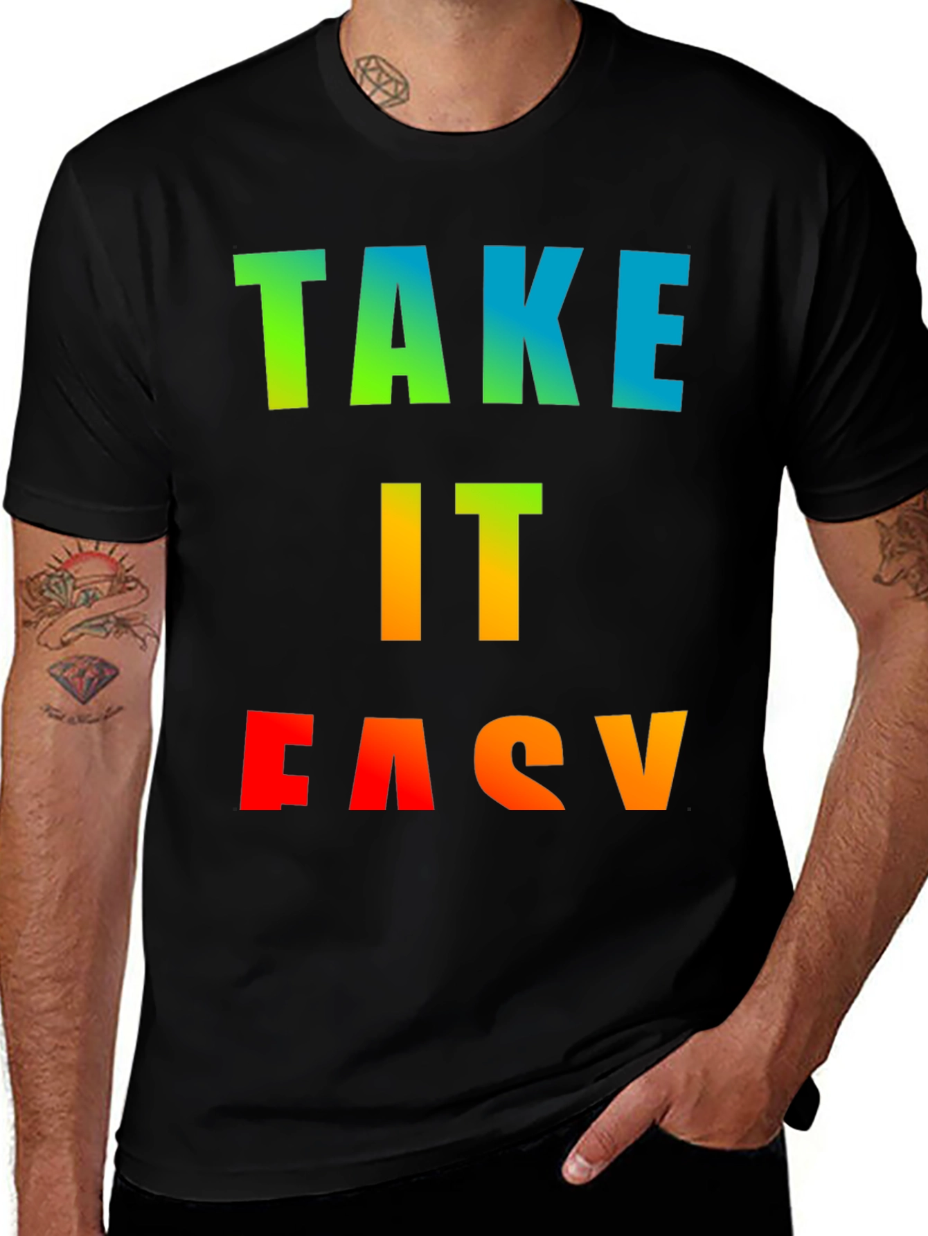 Variant 25 of Take It Easy Graphic T-Shirt - Relaxed Fit