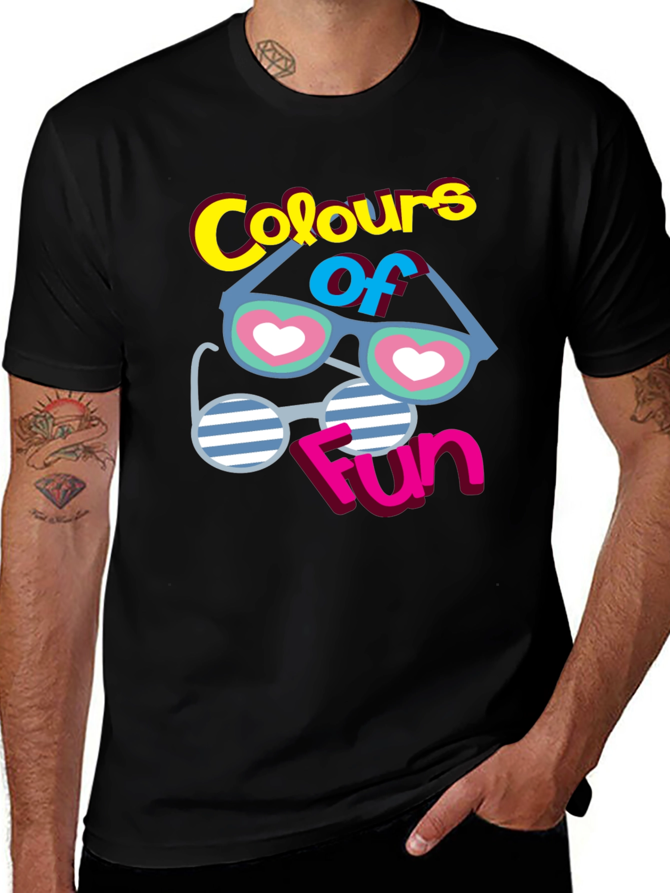 Variant 2 of Fun Colours T-Shirt - Quirky Graphic Tee