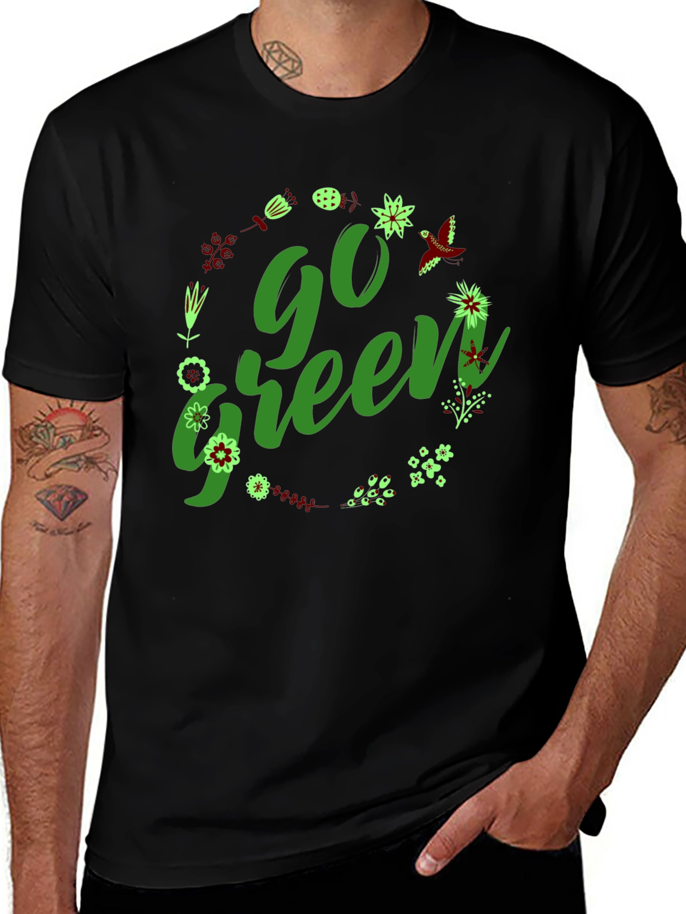 Go Green Graphic Tee - Eco-Friendly Fashion