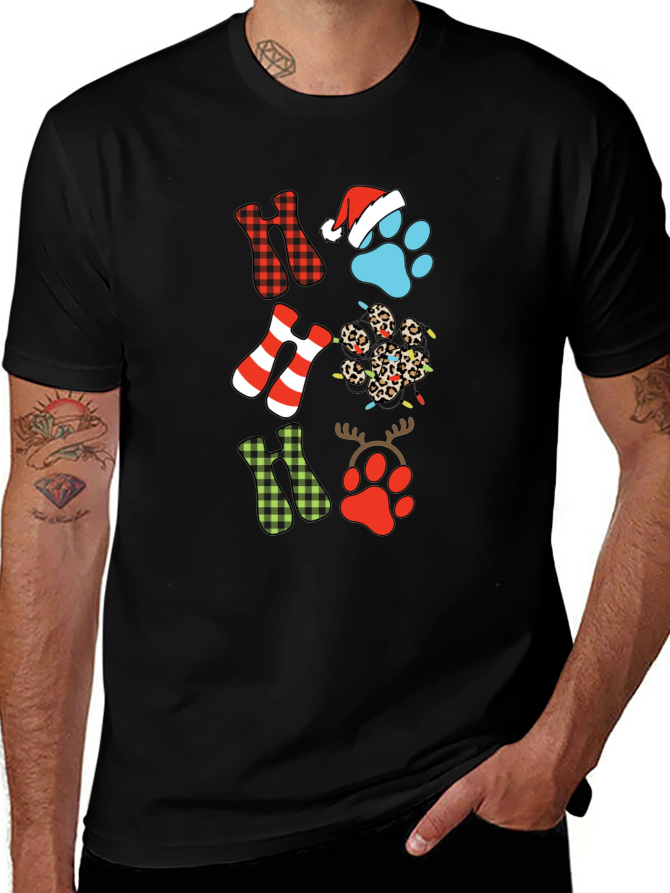 Variant 17 of Festive Ho Ho Ho Christmas T-Shirt
