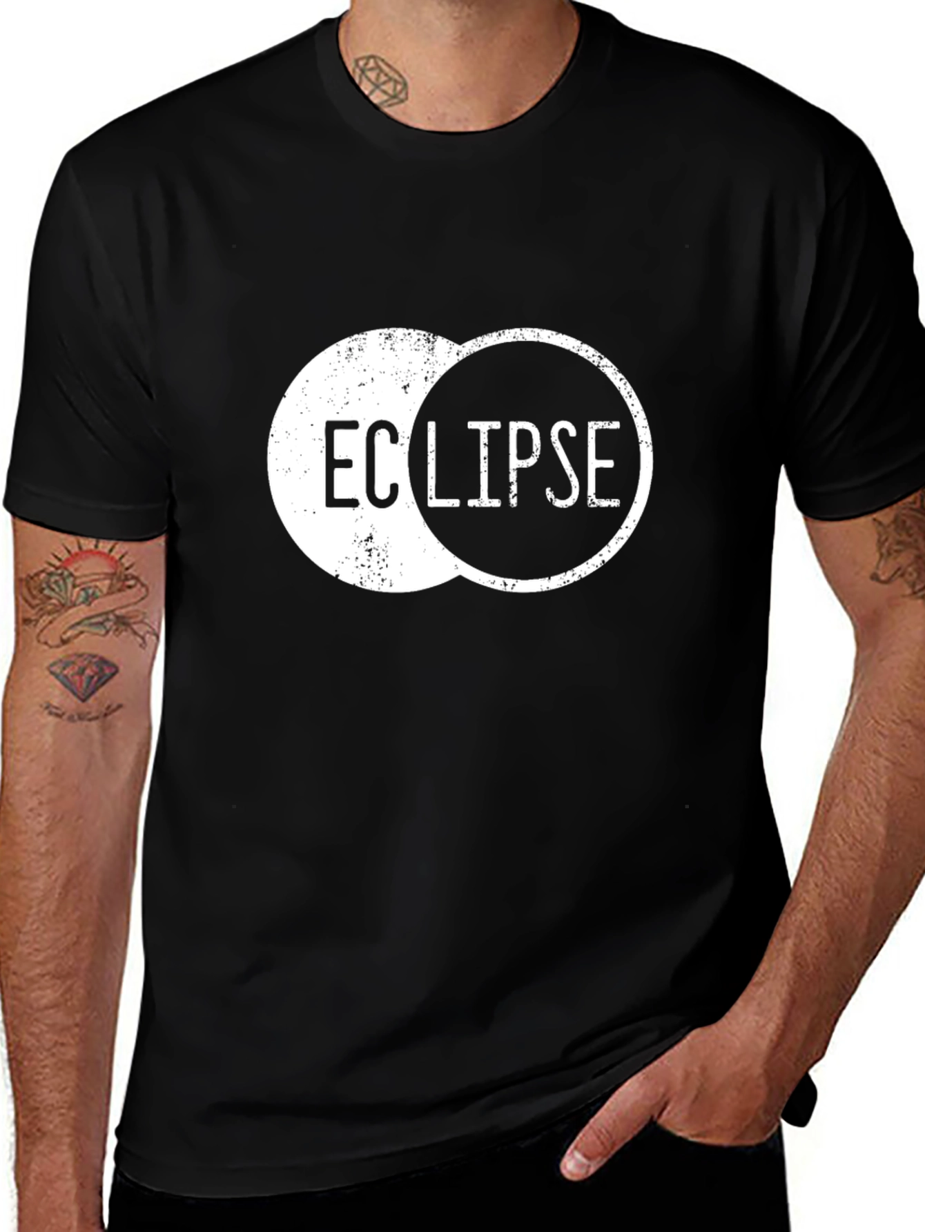 Variant 8 of Eclipse Graphic T-Shirt - Black