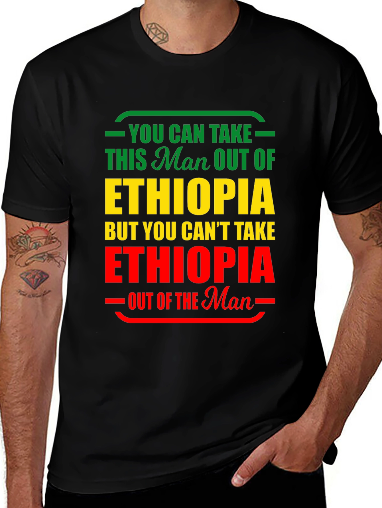 Ethiopia Pride T-Shirt: You Can Take Man Out of Ethiopia