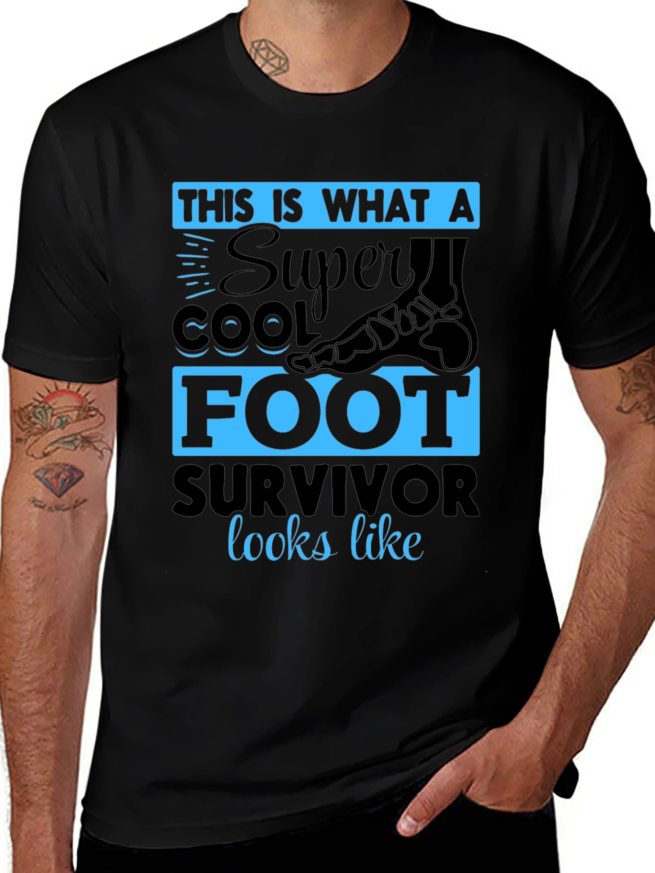 Variant 13 of Super Cool Foot Survivor T-Shirt