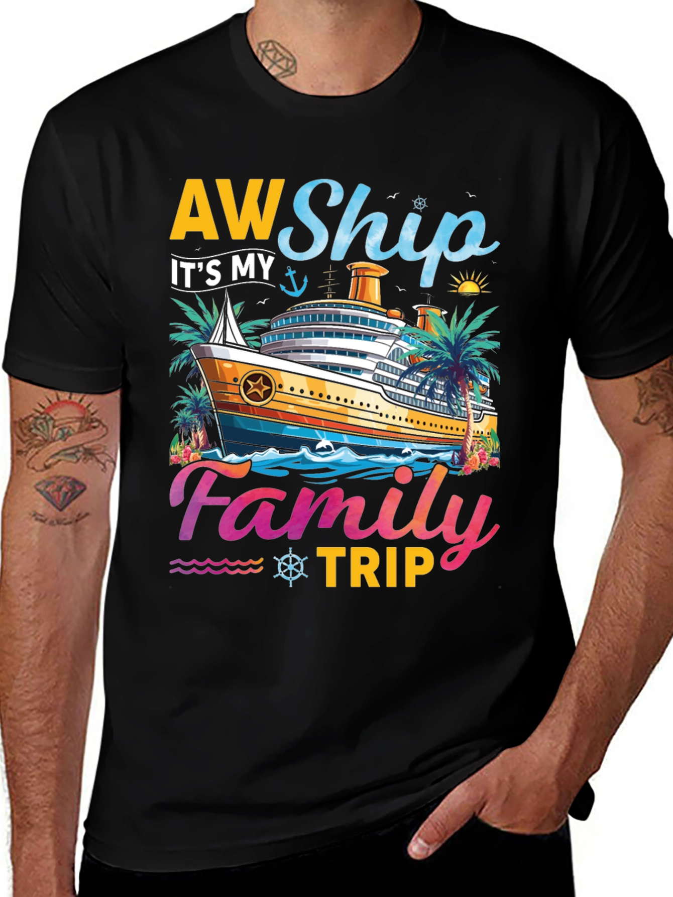 Variant 10 of AW Ship It's My Family Trip Cruise T-Shirt
