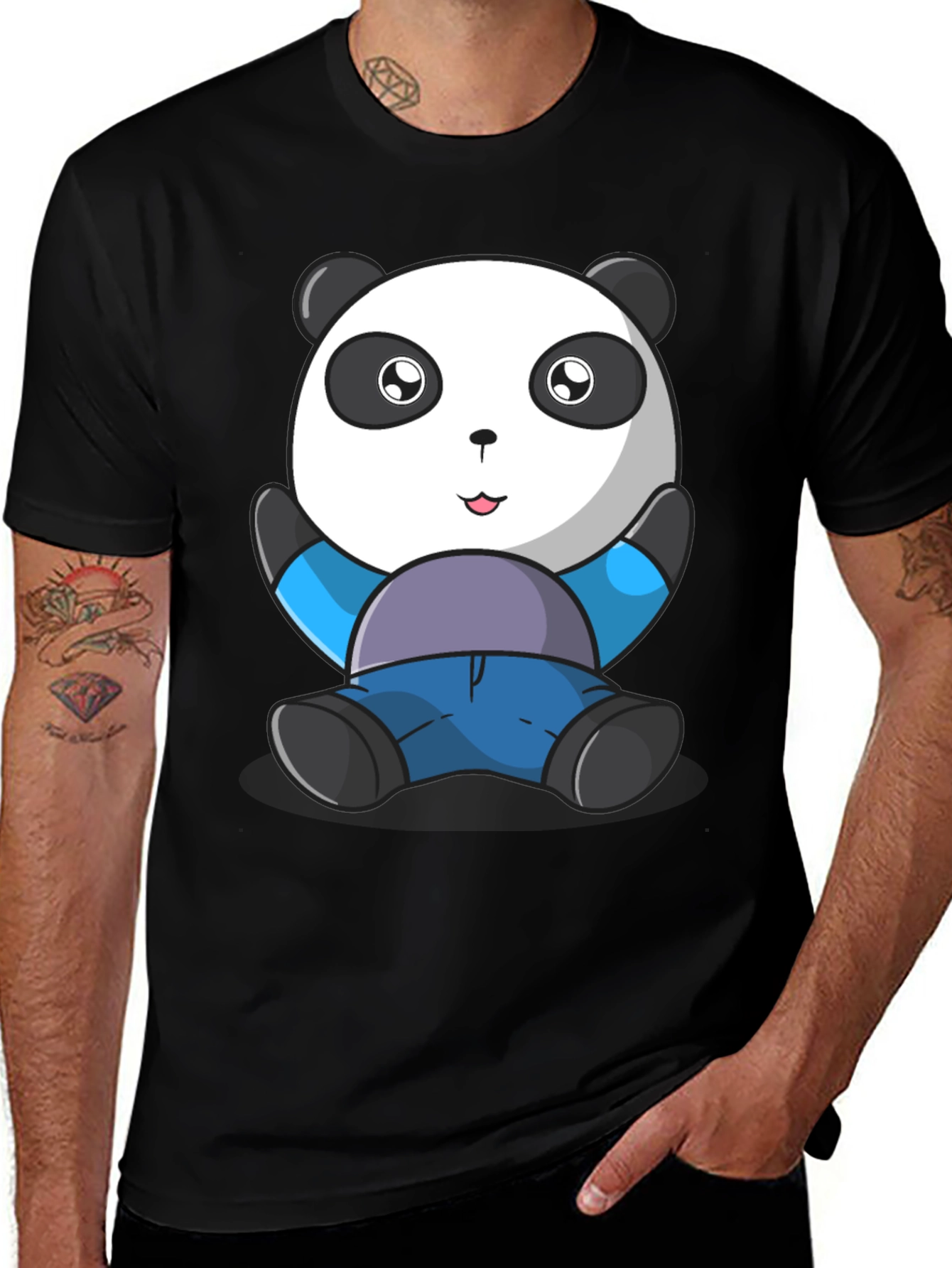 Variant 2 of Cute Panda Bear Graphic T-Shirt