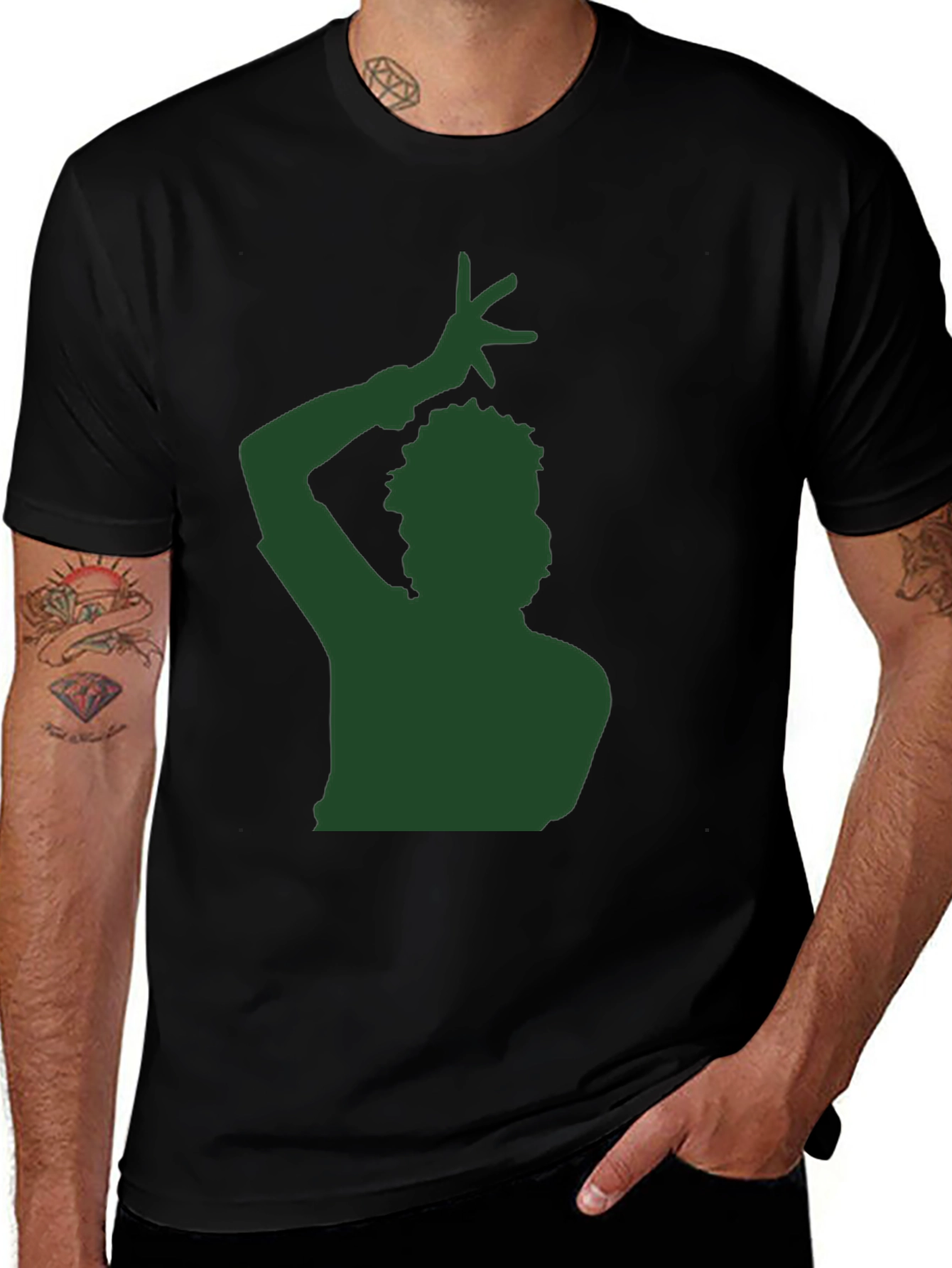 Variant 10 of Silhouette Dancer Black T-Shirt
