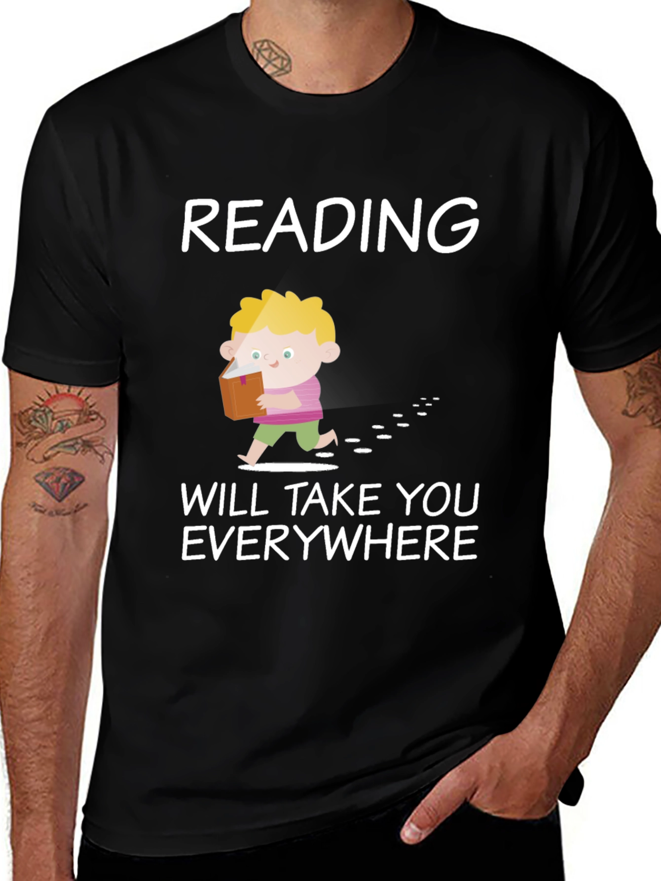 Black Reading Will Take You Everywhere T-Shirt main image