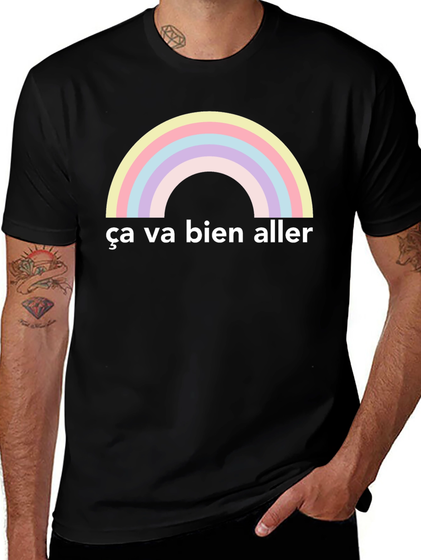 Variant 29 of Ça Va Bien Aller Rainbow T-Shirt
