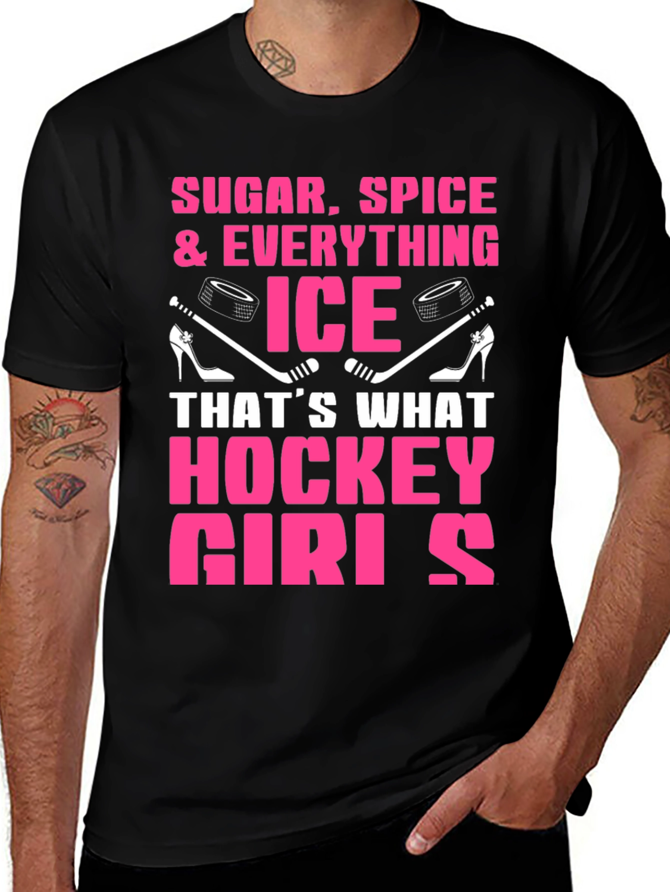 Variant 11 of Sugar Spice Hockey Girls T-Shirt