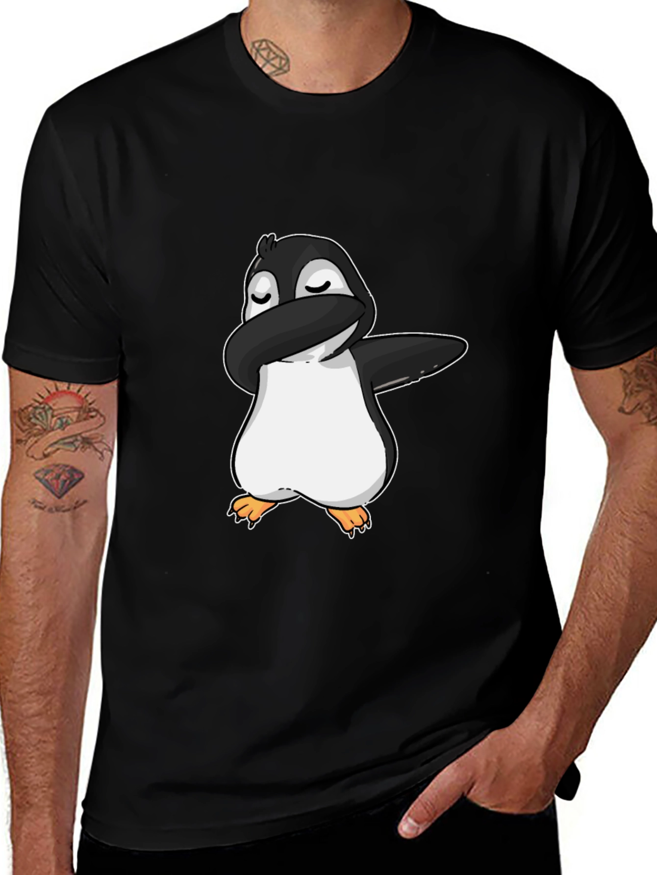 Variant 25 of Dabbing Penguin Graphic T-Shirt