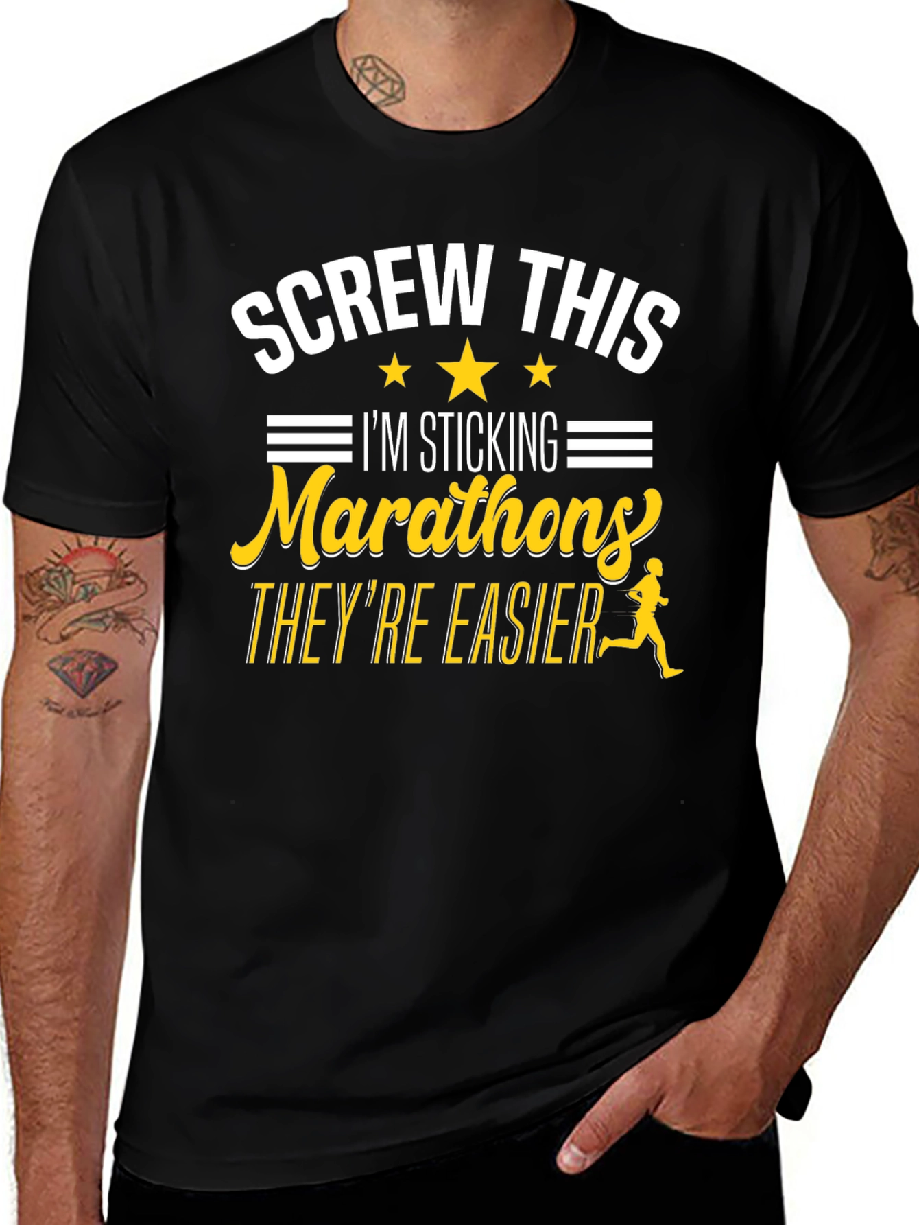 Variant 30 of Funny Marathon Running T-Shirt