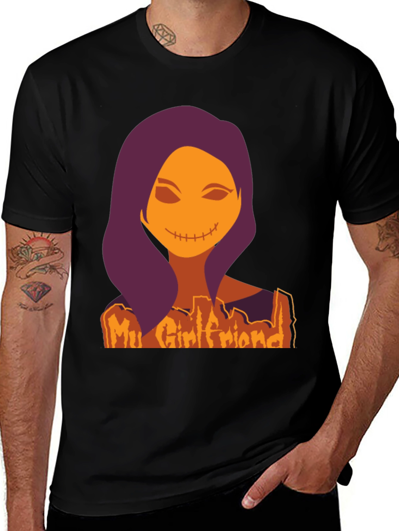 Variant 8 of My Girlfriend Pumpkin T-Shirt