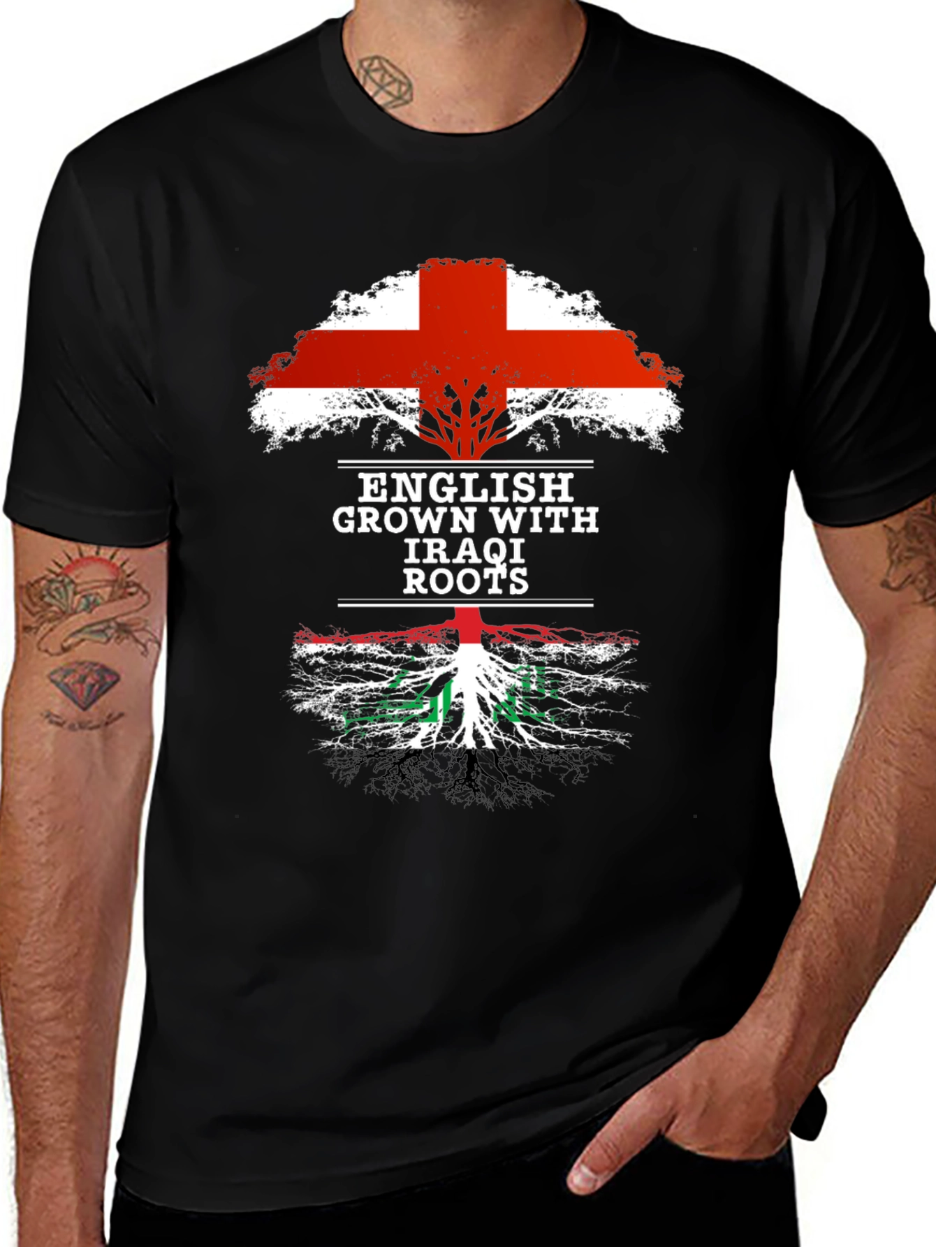 English Grown with Iraqi Roots T-Shirt