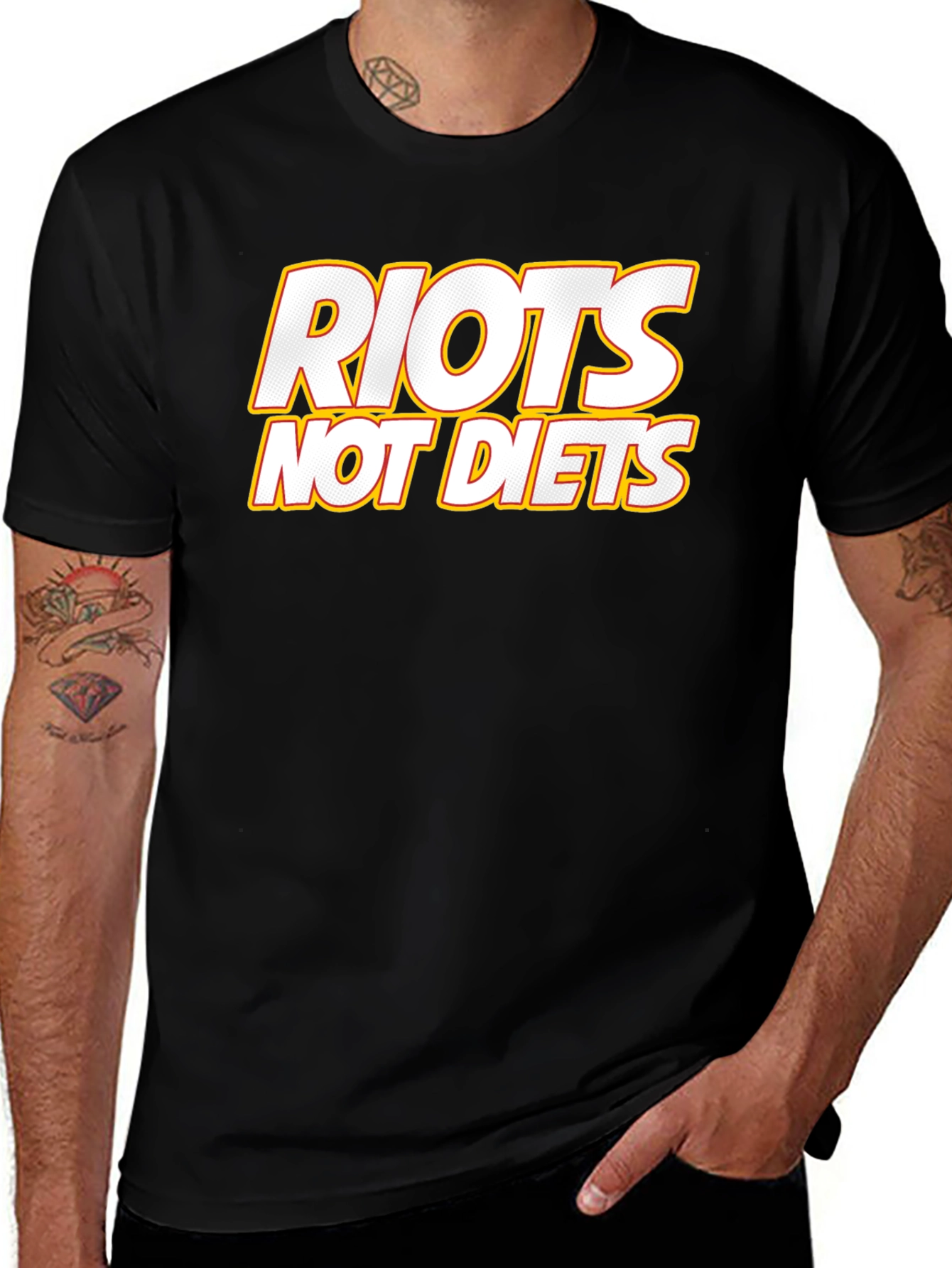 Variant 6 of Riots Not Diets Graphic T-Shirt
