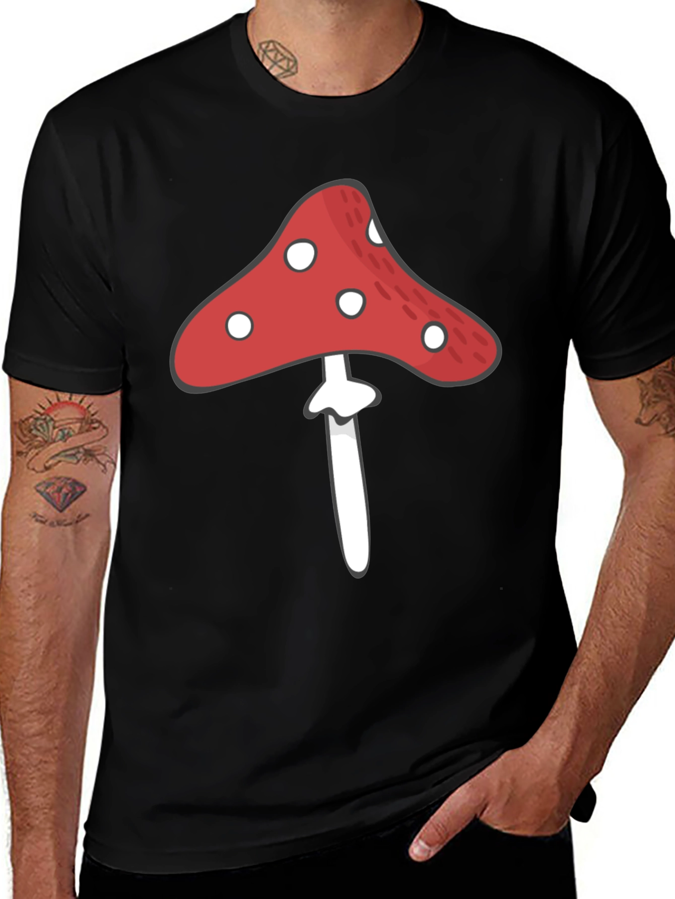 Variant 6 of Mushroom Graphic Tee - Unique Design