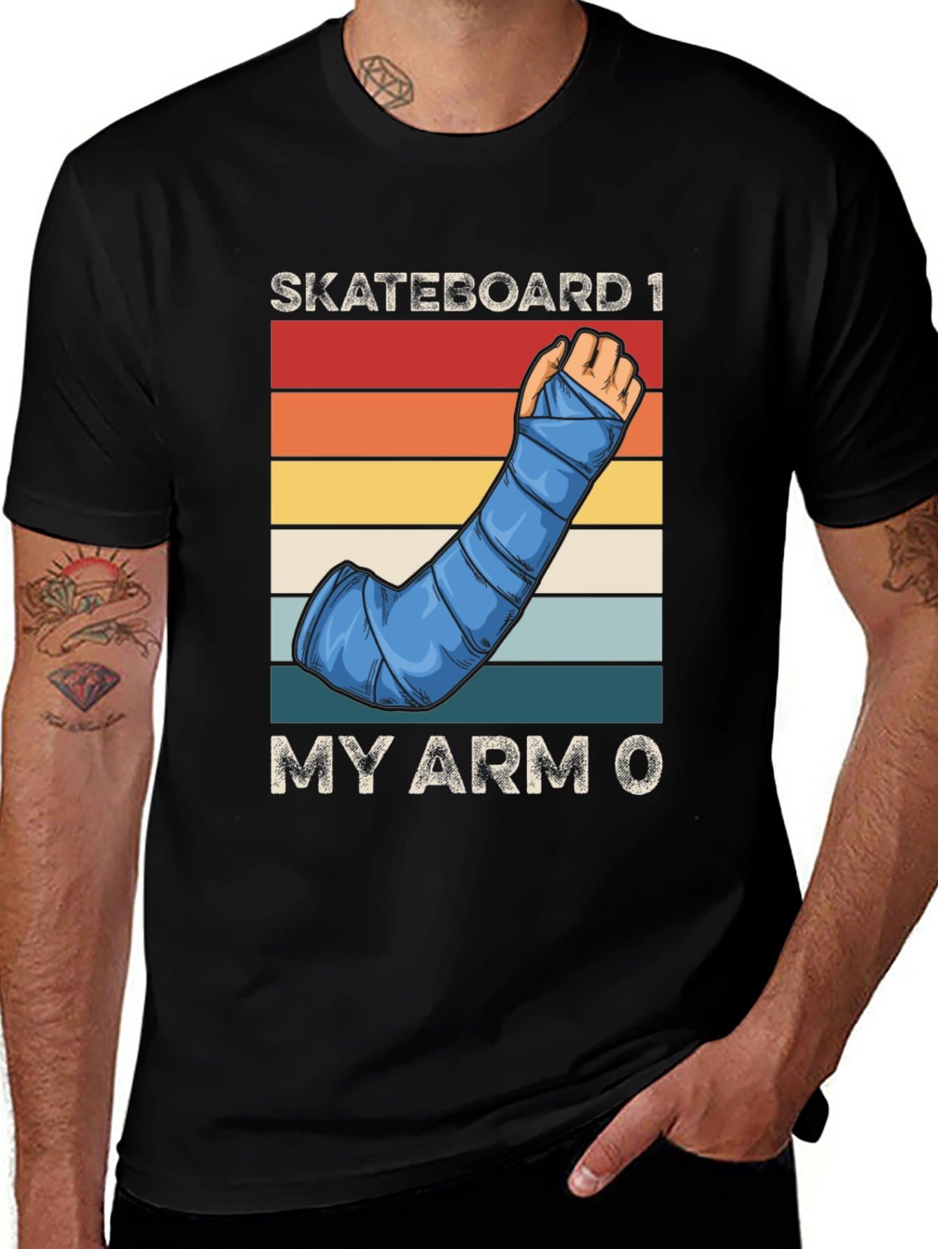 Variant 29 of Skateboard 1, My Arm 0 Graphic Tee