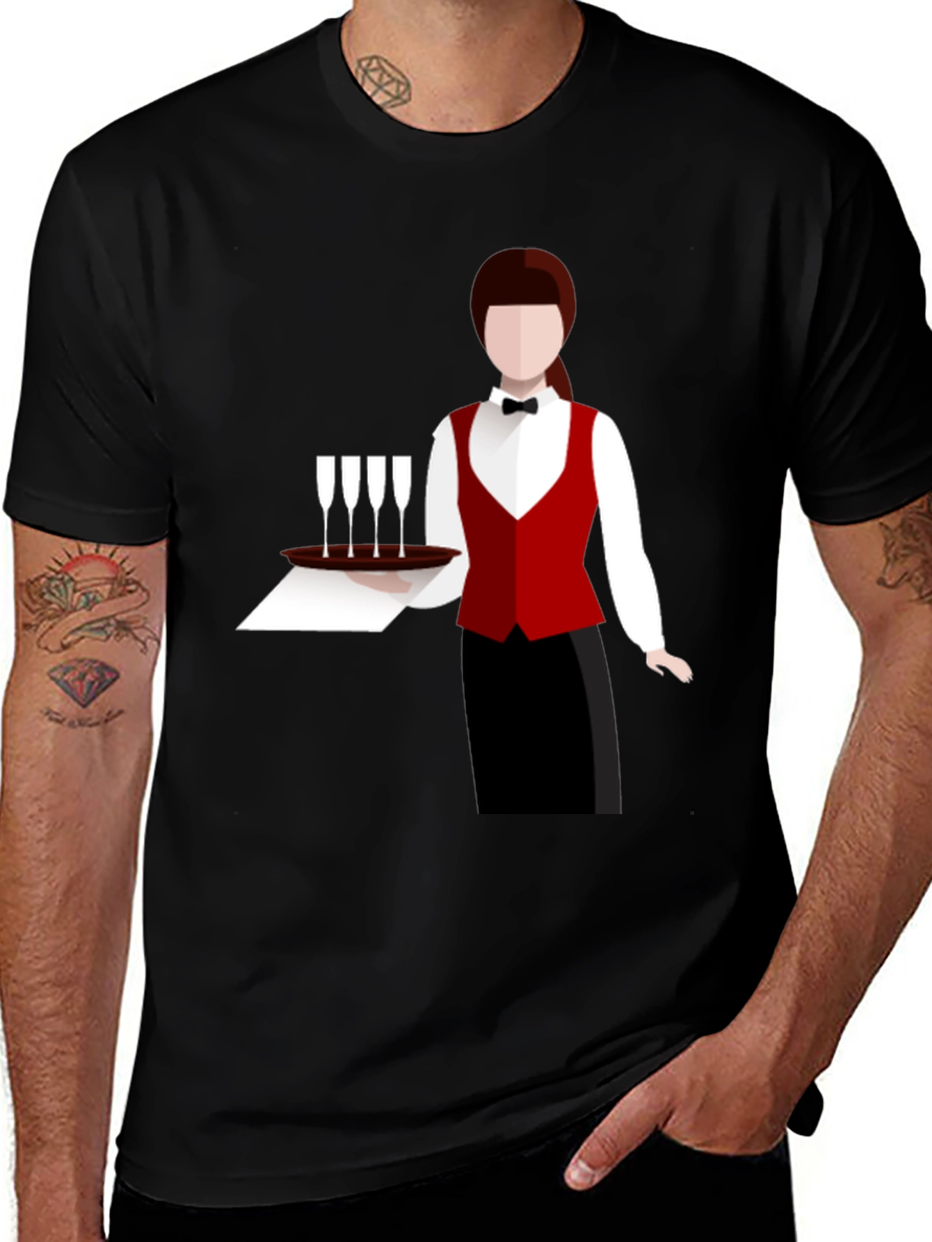 Waiter Service Graphic Tee - Unisex