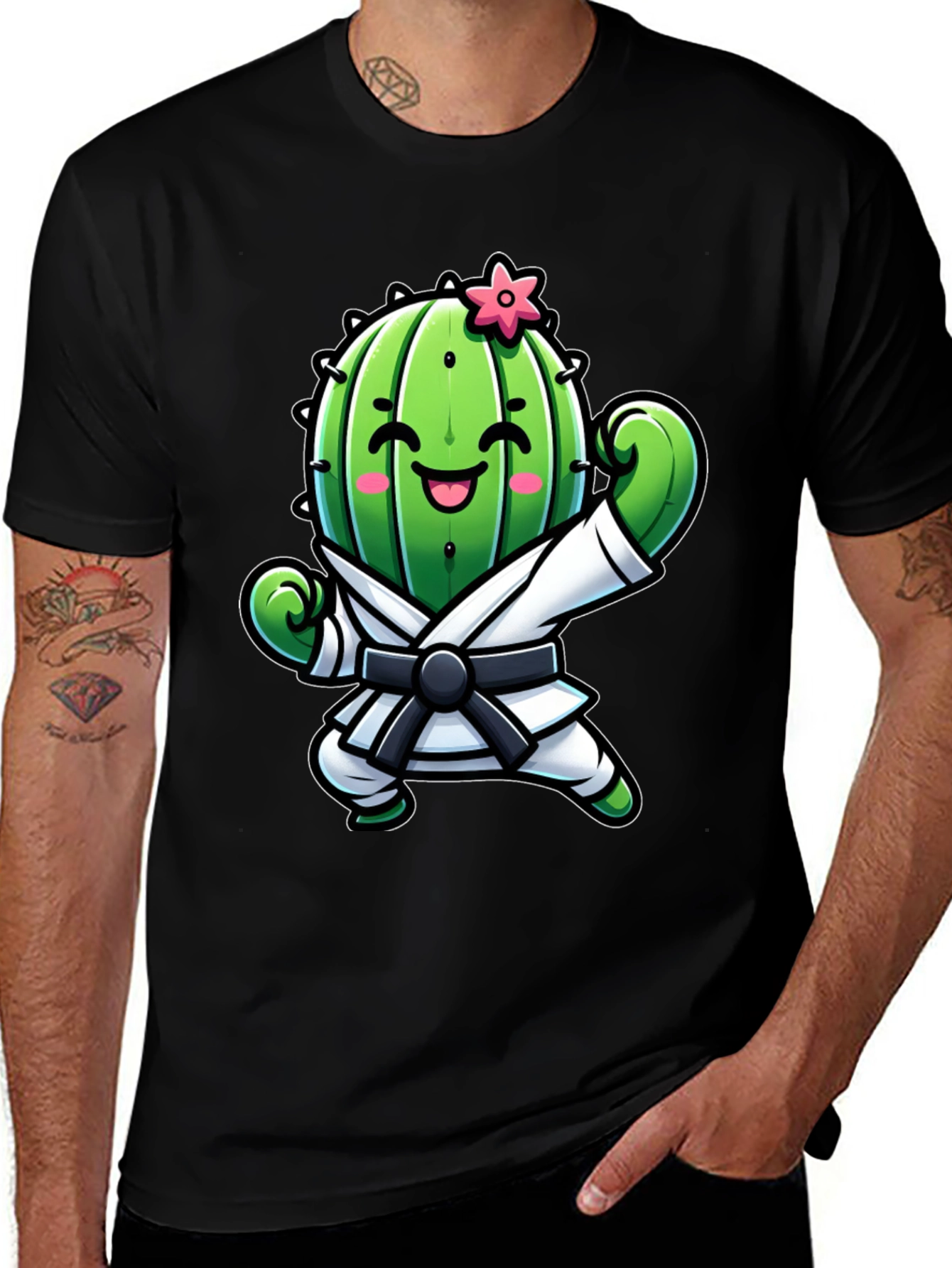 Variant 7 of Karate Cactus T-Shirt - Funny Martial Arts Tee
