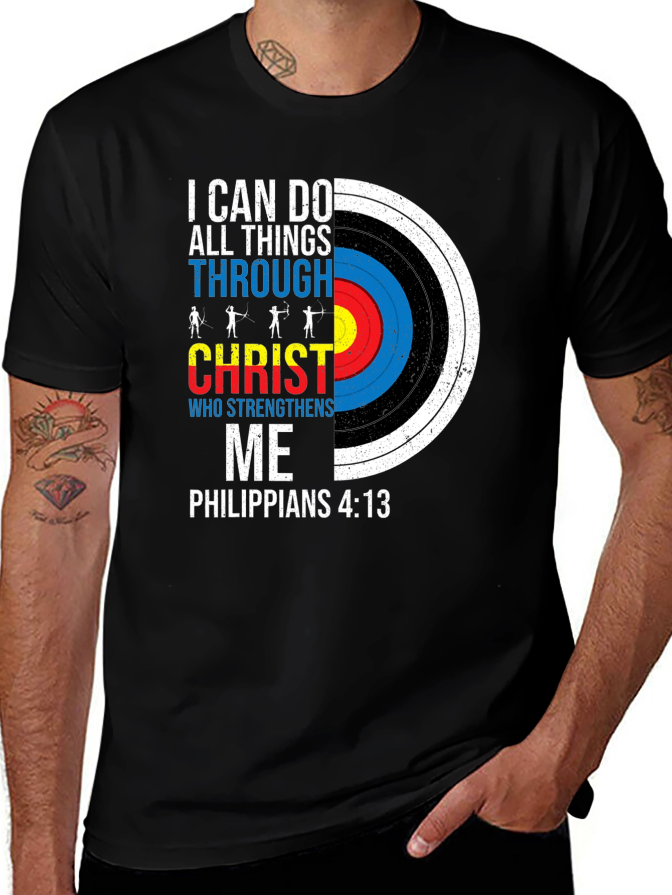 Christian Archery T-Shirt: I Can Do All Things Through Christ