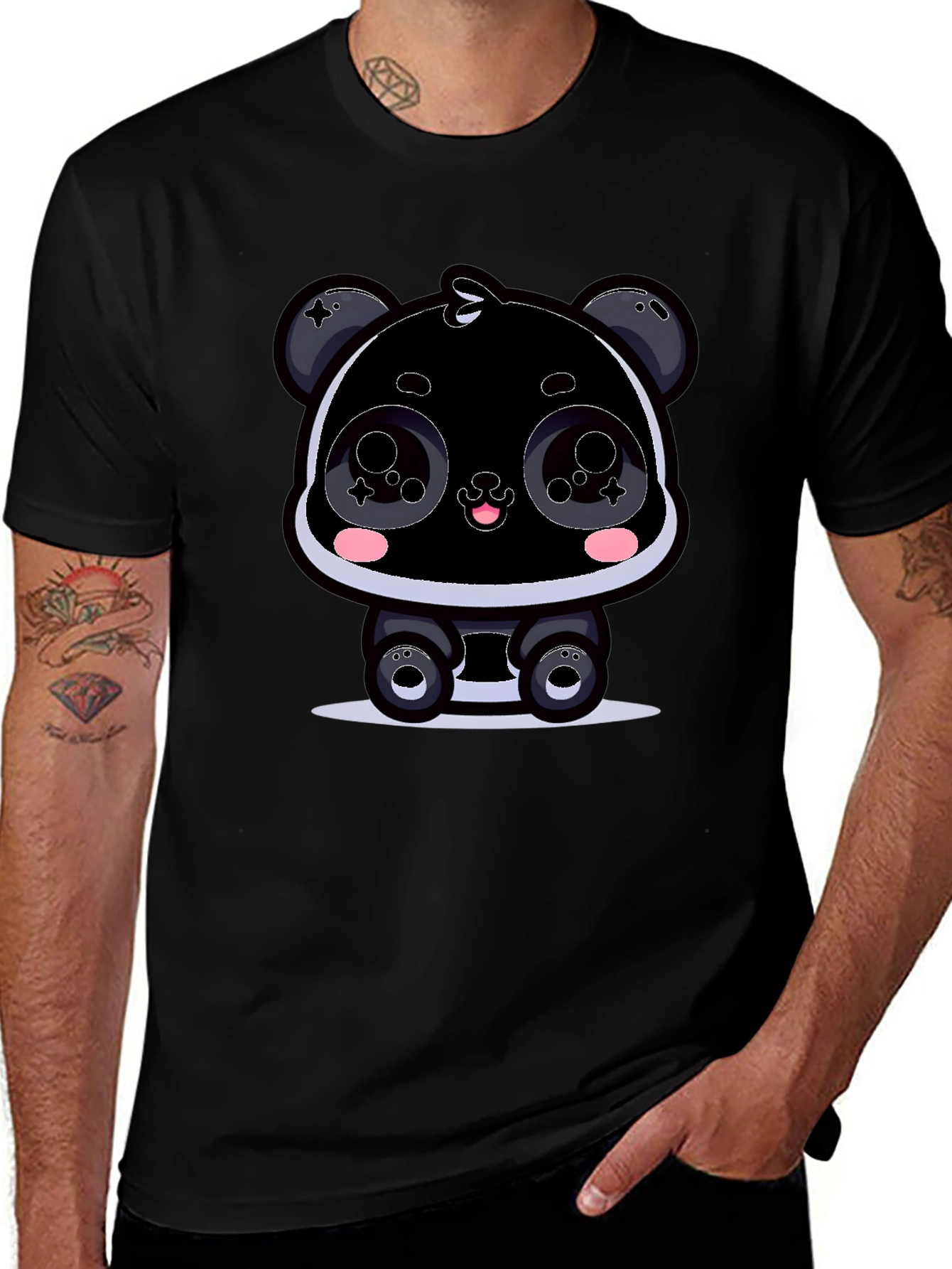 Variant 11 of Cartoon Panda T-Shirt - Kawaii Graphic Tee