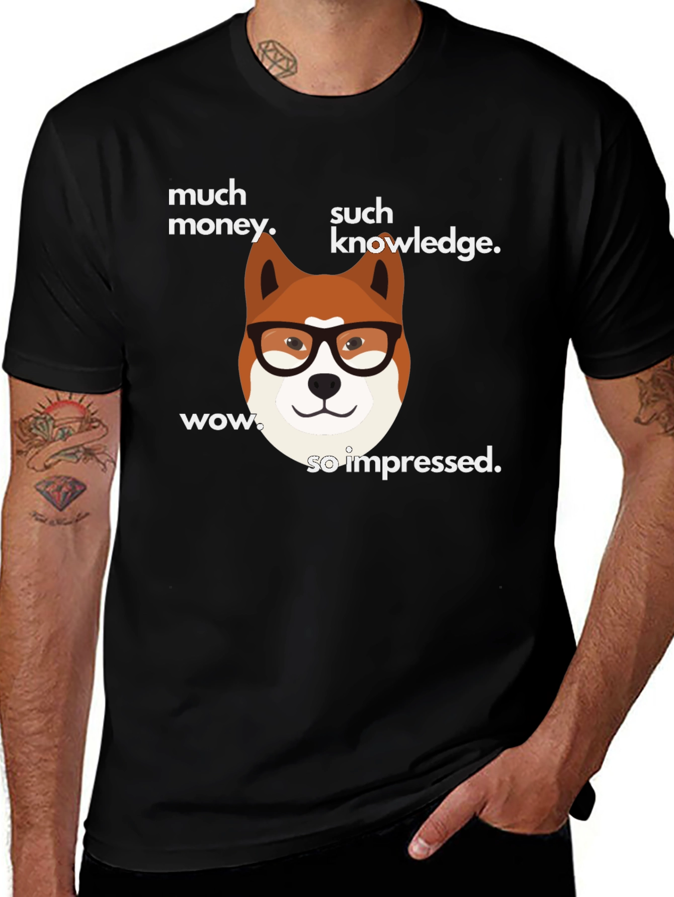 Much Money Such Knowledge Doge T-Shirt