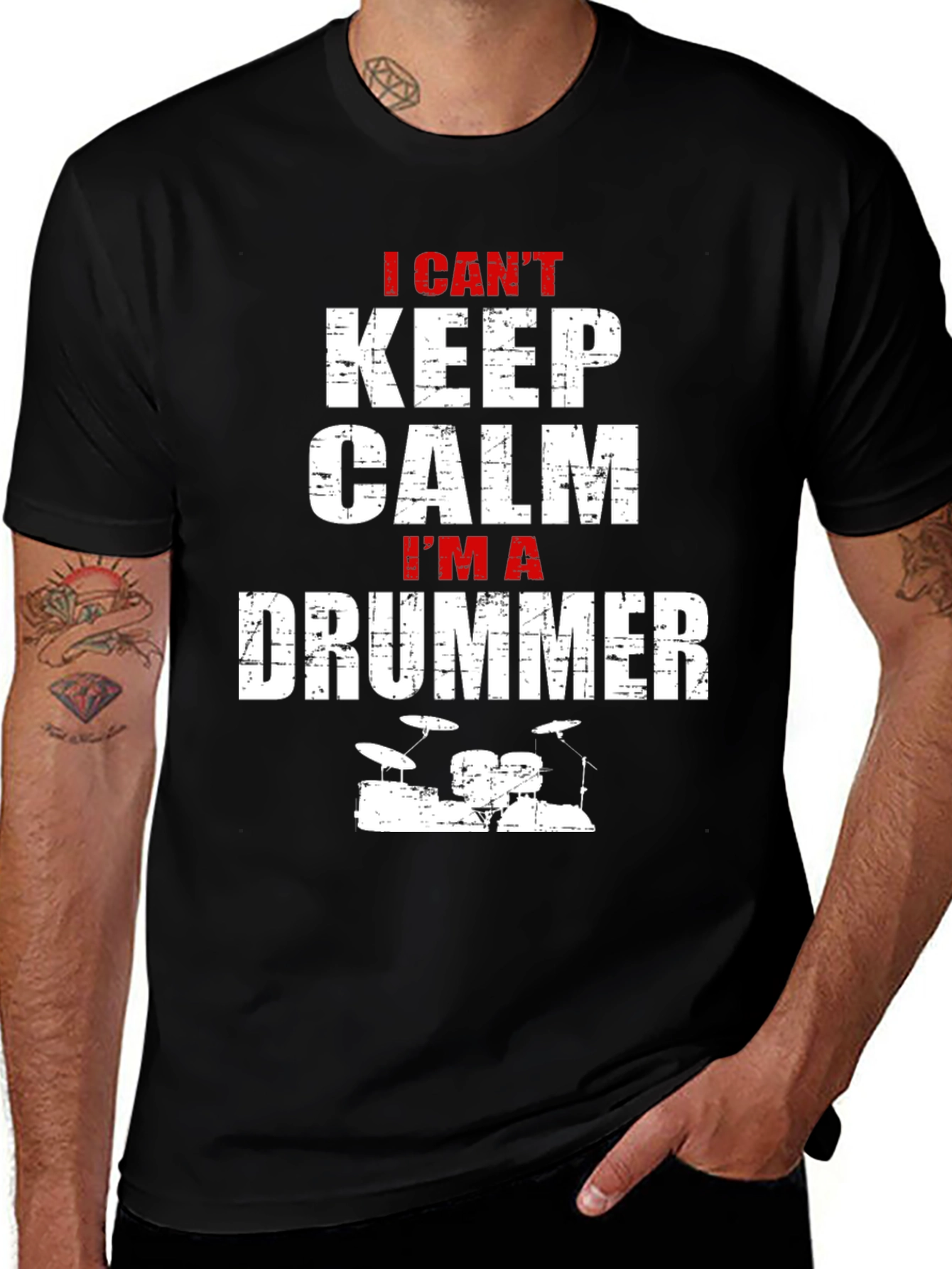 Variant 24 of I Can't Keep Calm I'm A Drummer T-Shirt