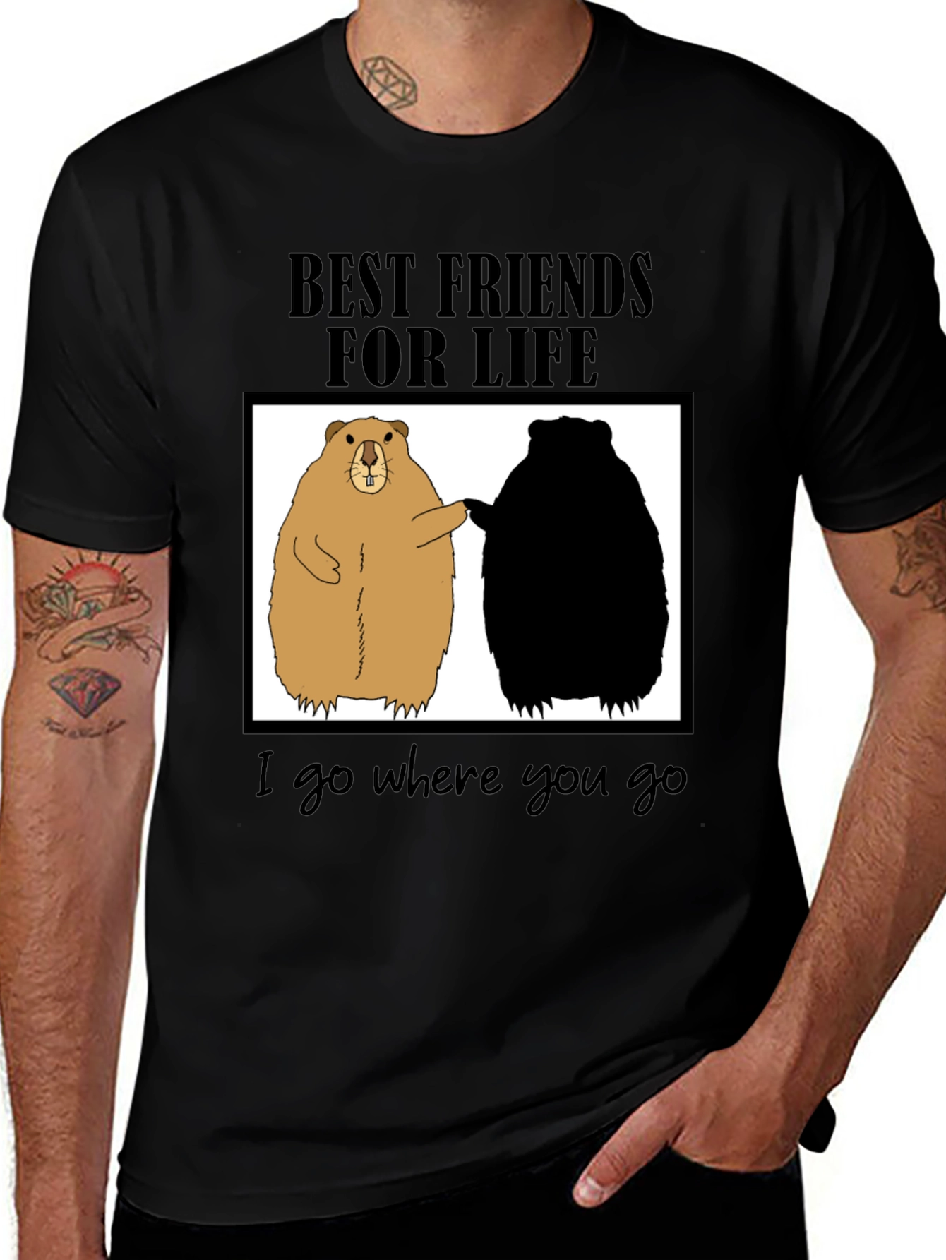 Variant 28 of Best Friends for Life Graphic T-Shirt