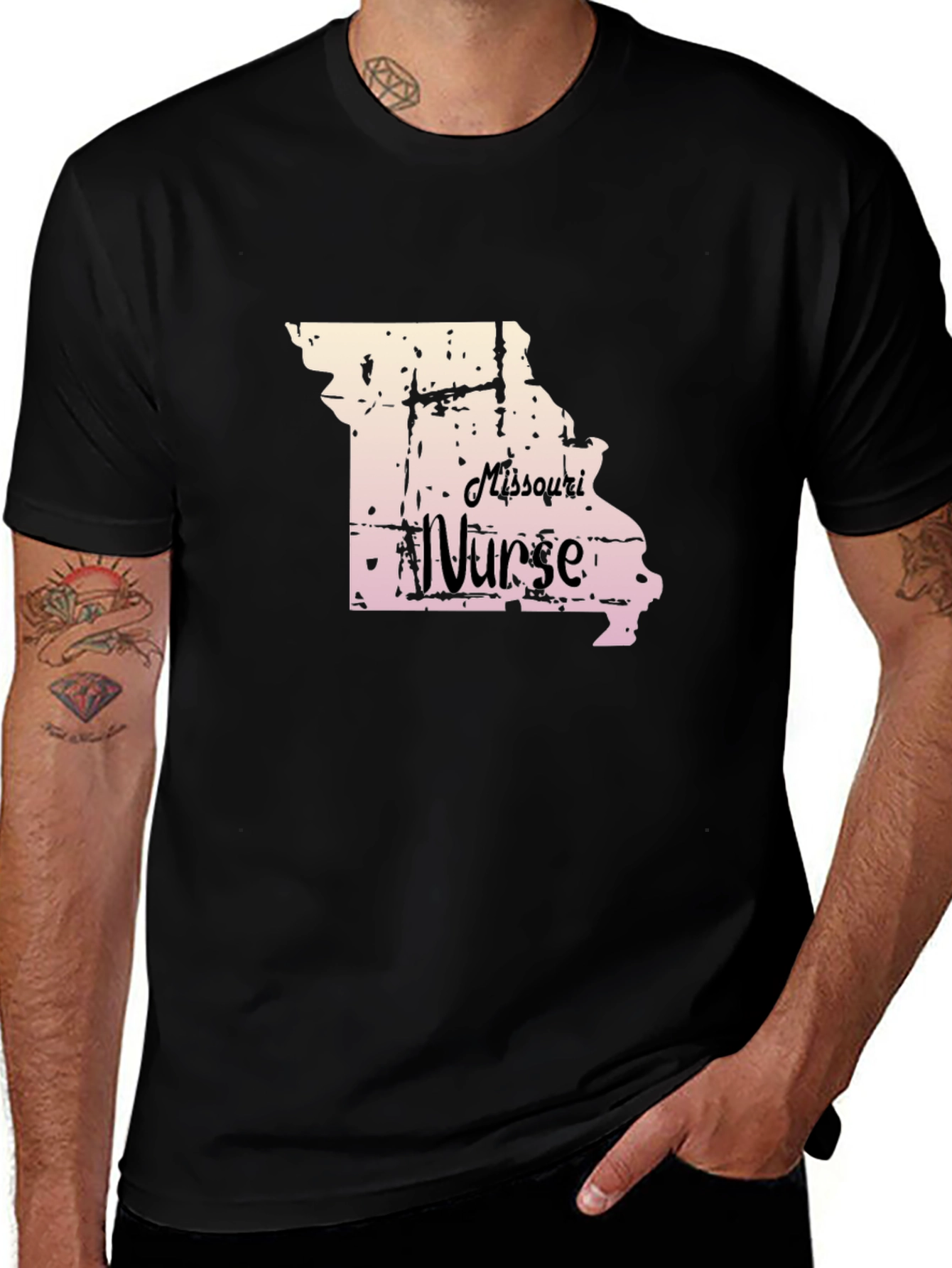 Missouri Nurse Graphic T-Shirt