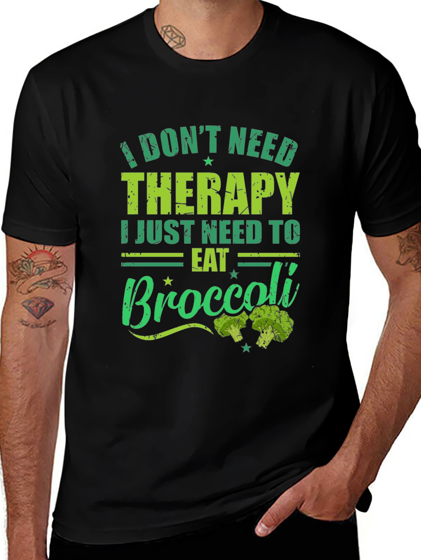 Variant 14 of Eat Broccoli T-Shirt - Therapy Alternative