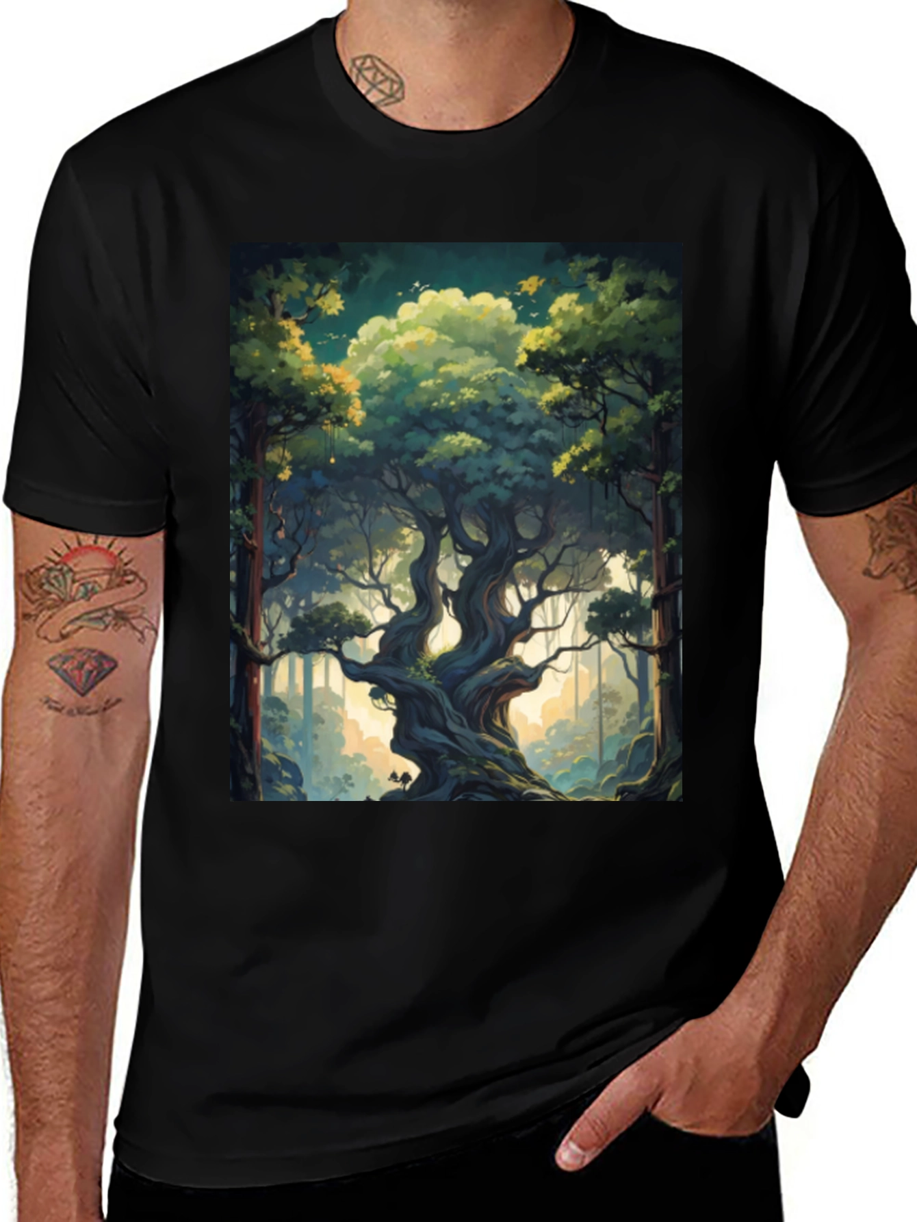 Enchanted Forest Tee - Nature Art Shirt