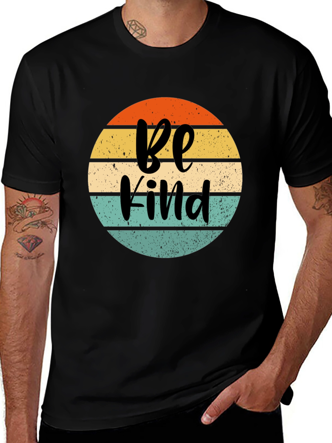 Be Kind Retro Graphic Tee -  Comfortable Soft T-Shirt