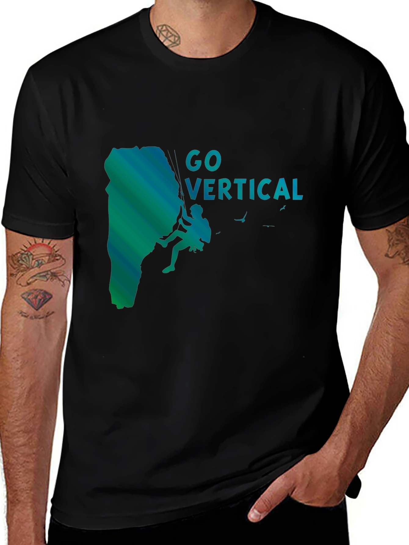 Variant 22 of Go Vertical Rock Climbing T-Shirt