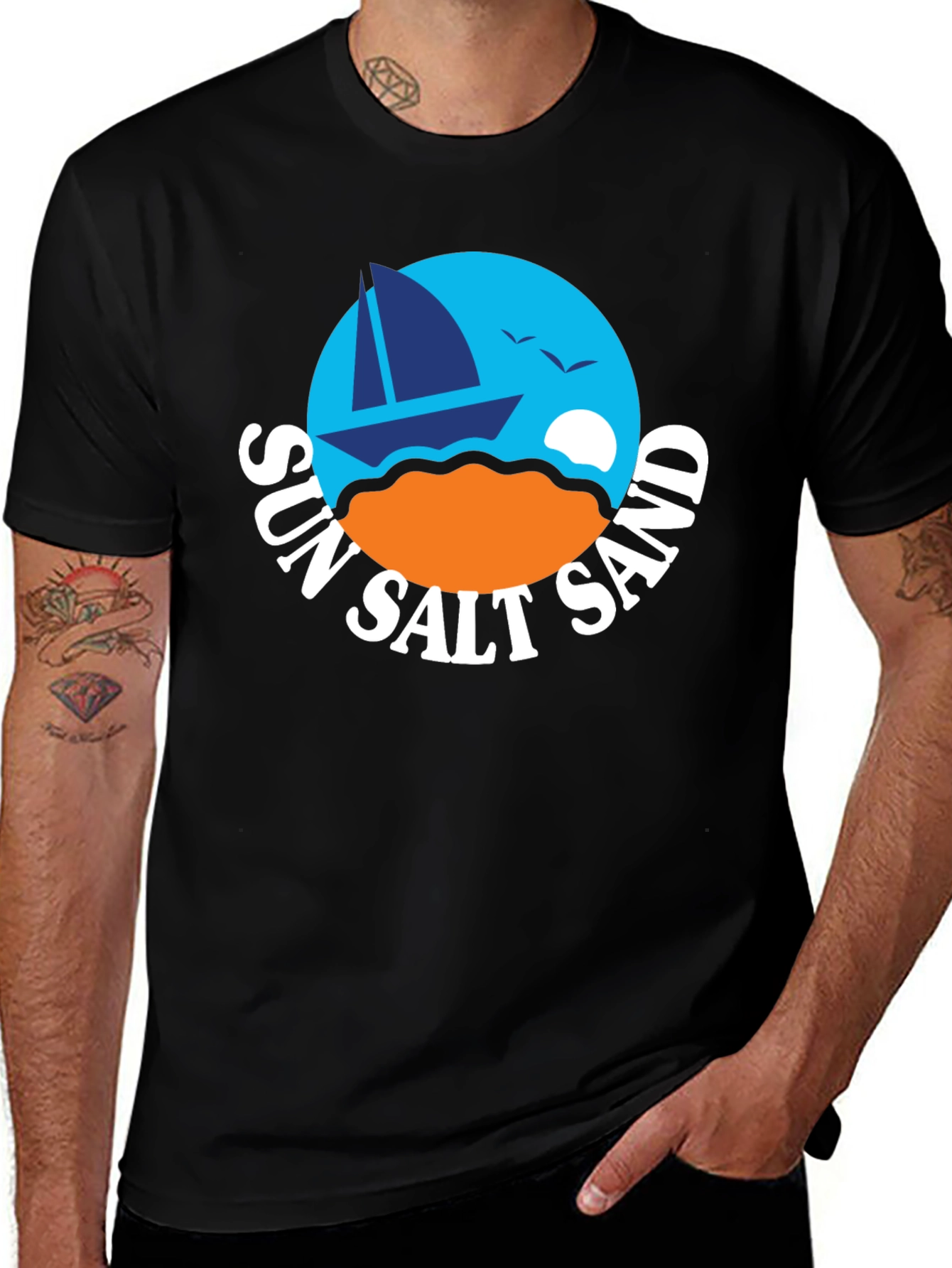 Variant 6 of Sun Salt Sand T-Shirt - Beach Vibes