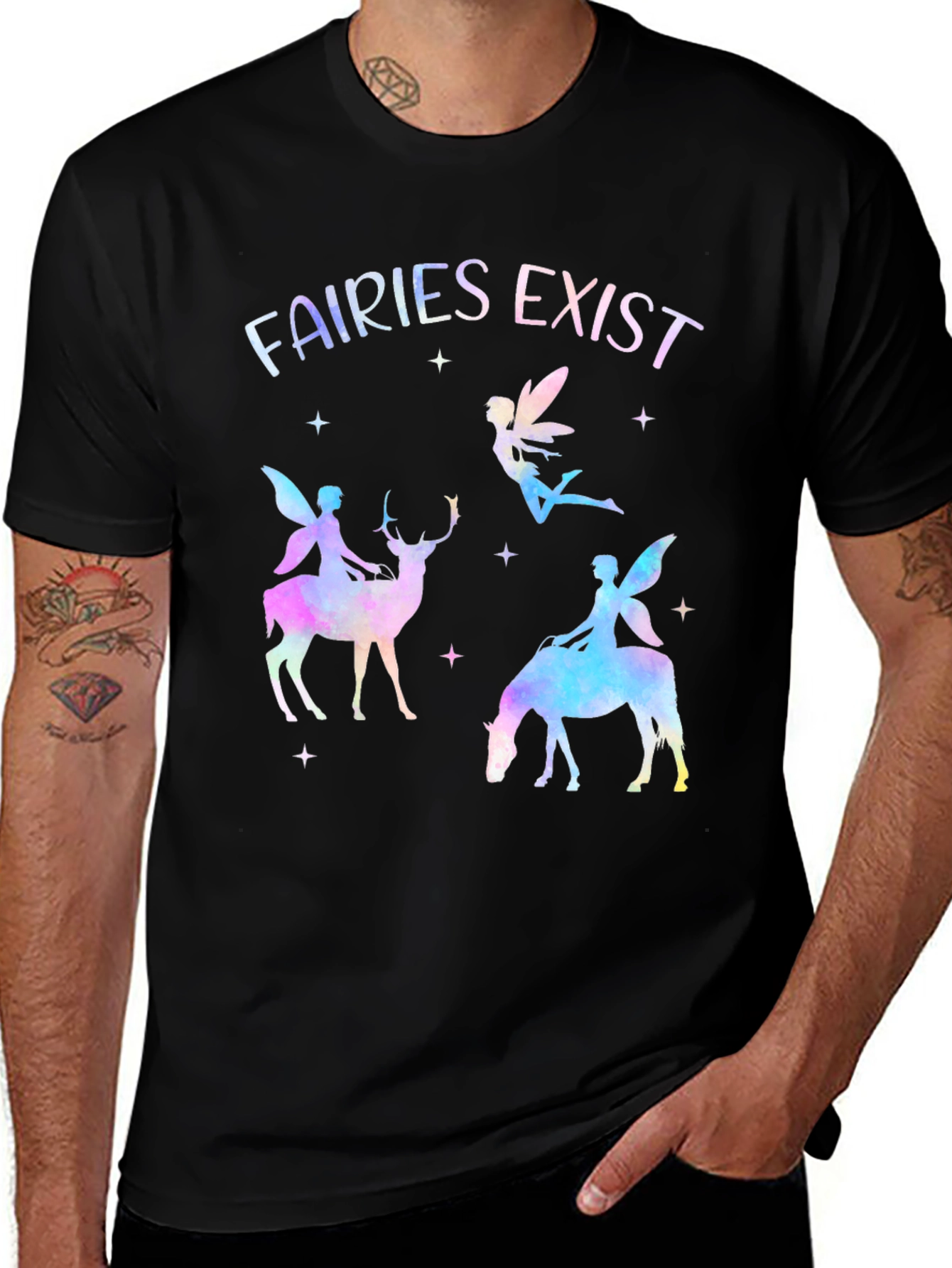 Variant 26 of Fairies Exist Graphic Tee - Magical Creature T-Shirt