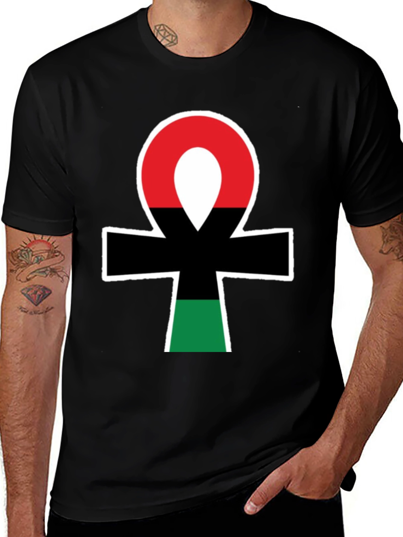 Pan-African Ankh T-Shirt - Black Pride