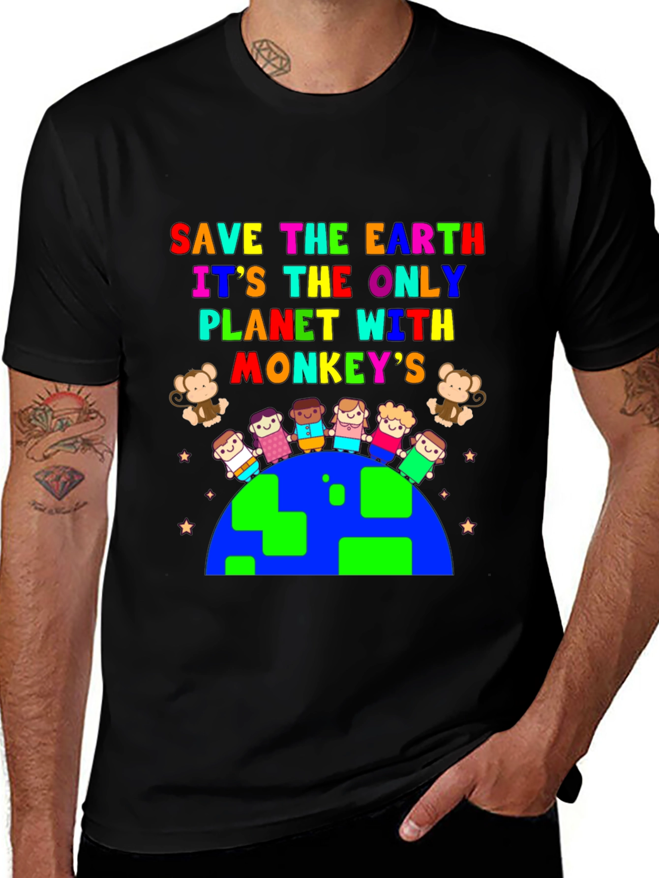 Save The Earth Monkey's T-Shirt