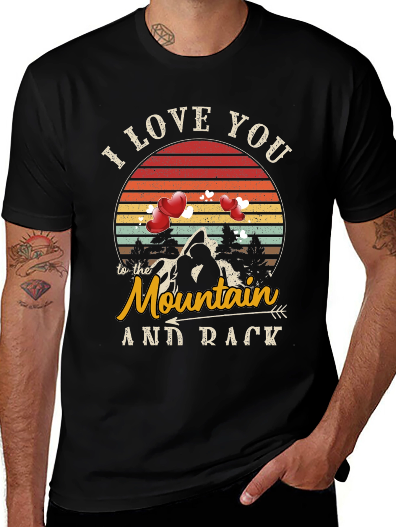 Variant 27 of I Love You to the Mountain T-Shirt