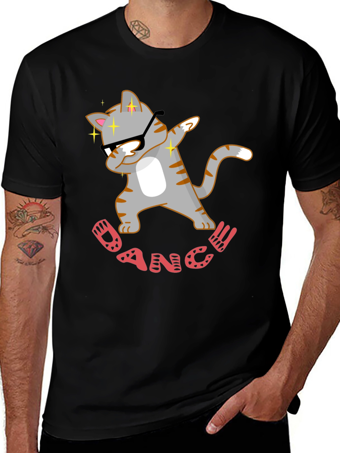Variant 16 of Dabbing Cat Dance T-Shirt