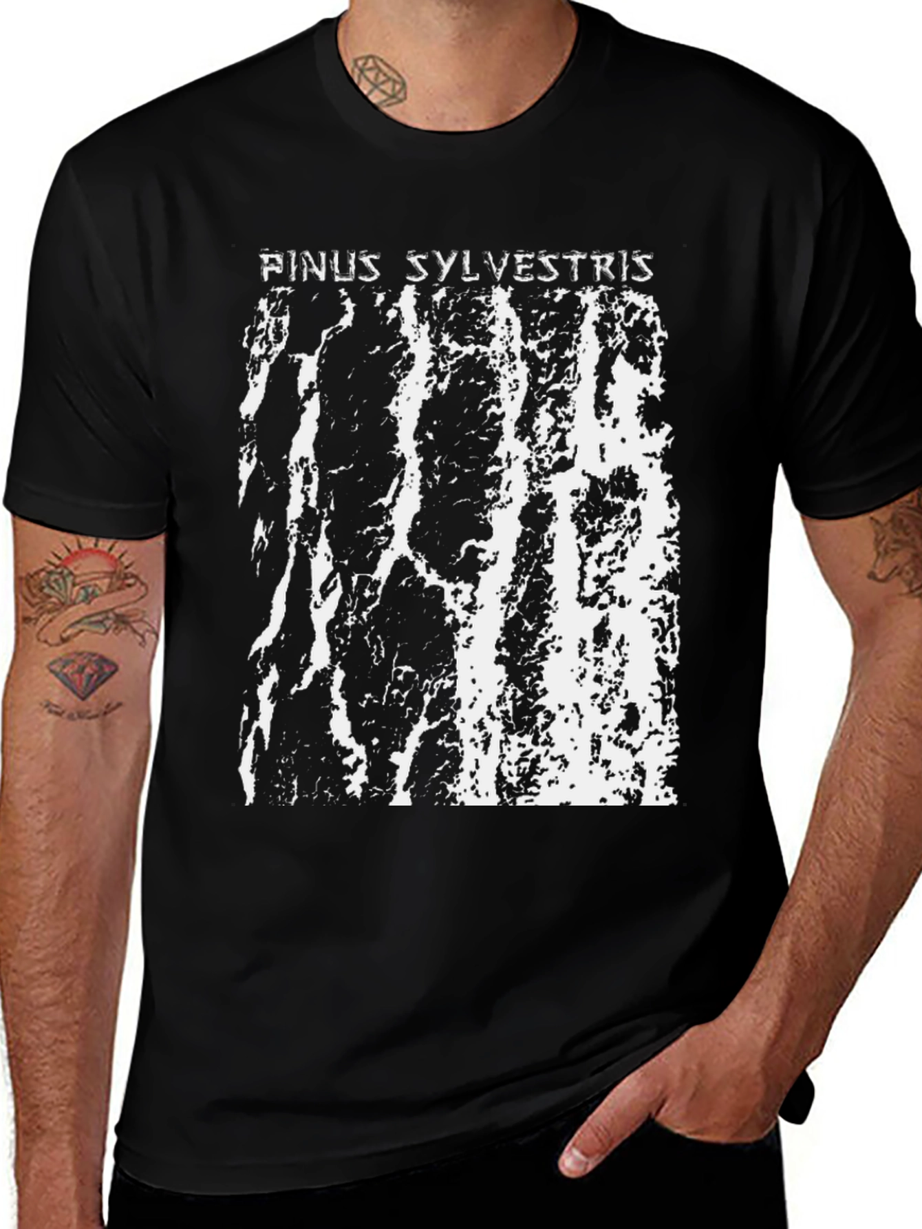 Pinus Sylvestris Graphic Tee - Nature Inspired Shirt