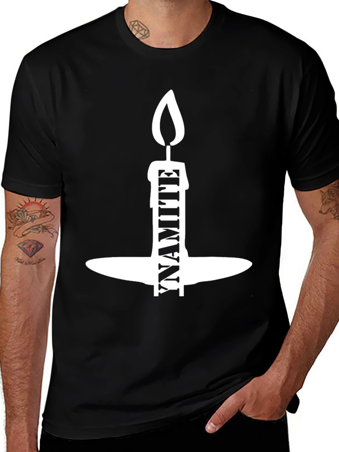 Dynamite Candle Black T-Shirt