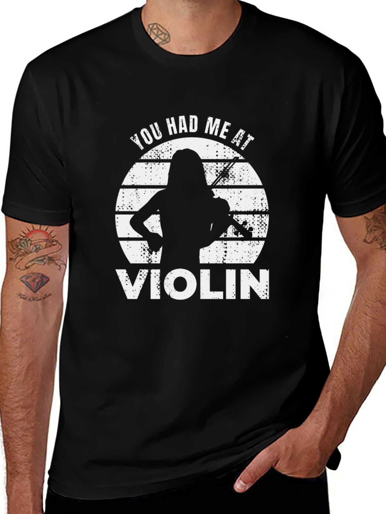 Variant 11 of You Had Me at Violin Graphic T-Shirt - Musician's Tee