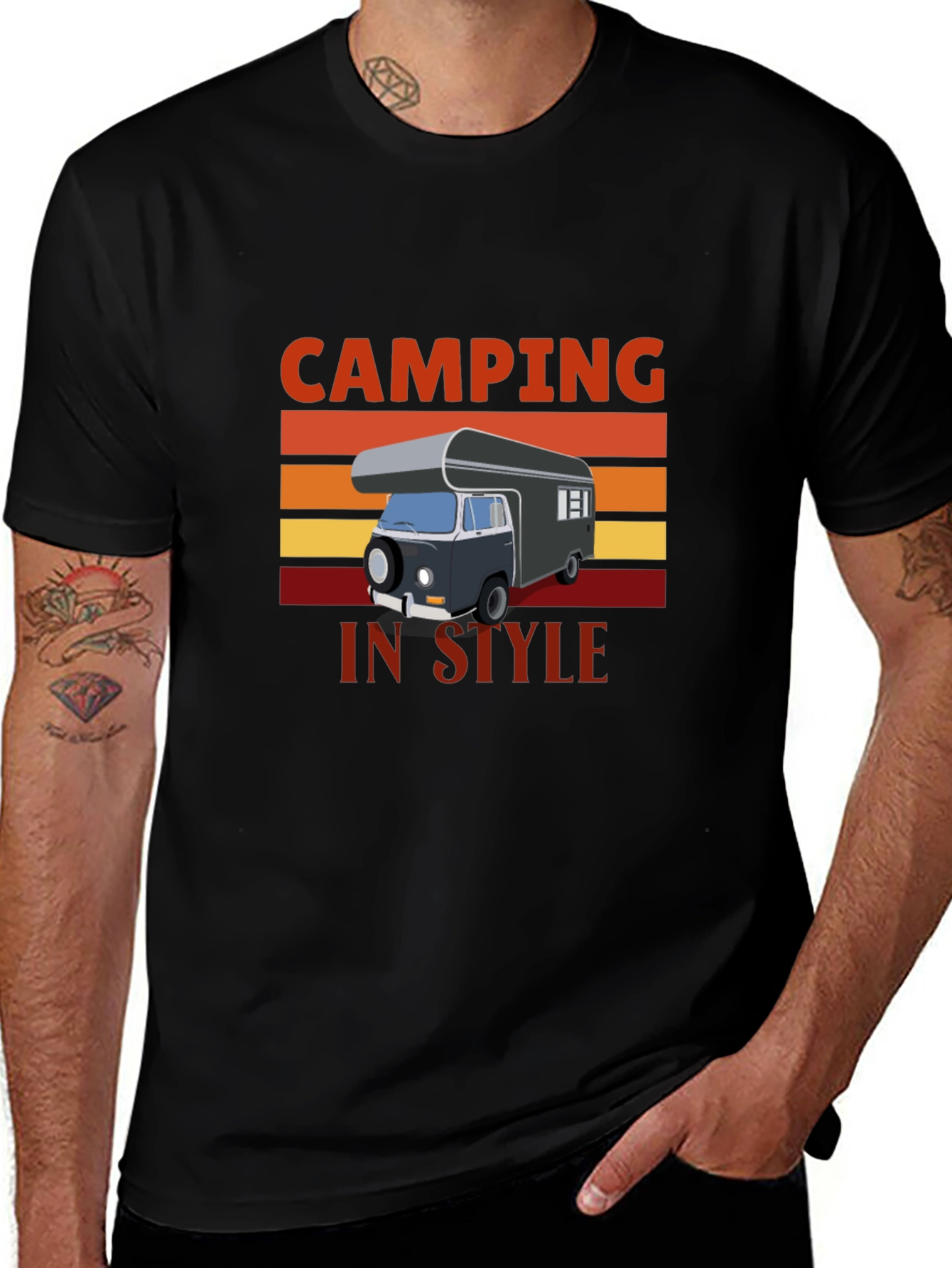 Variant 8 of Camping In Style Graphic T-Shirt