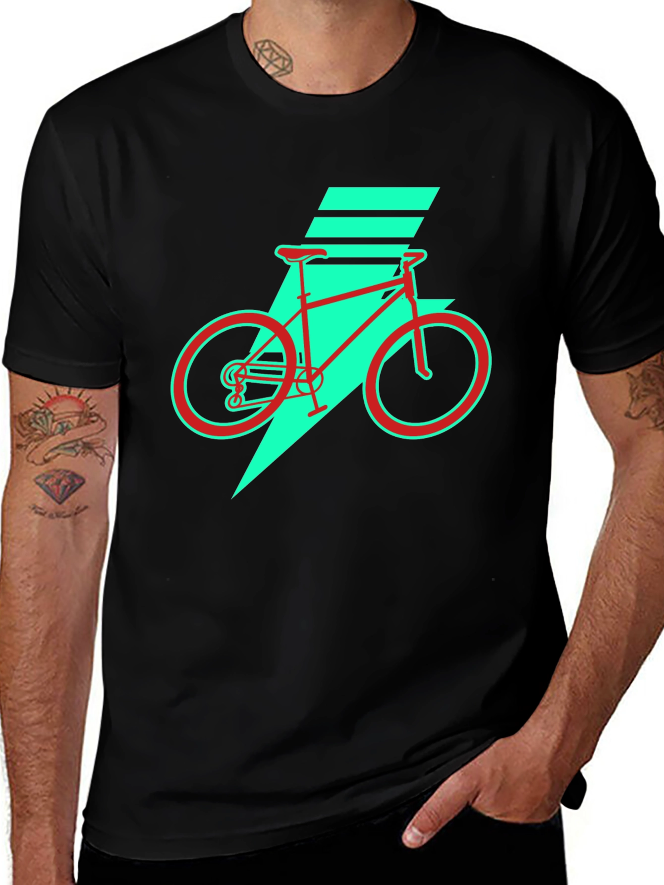 Retro Bike Graphic Tee - Cool Casual Style