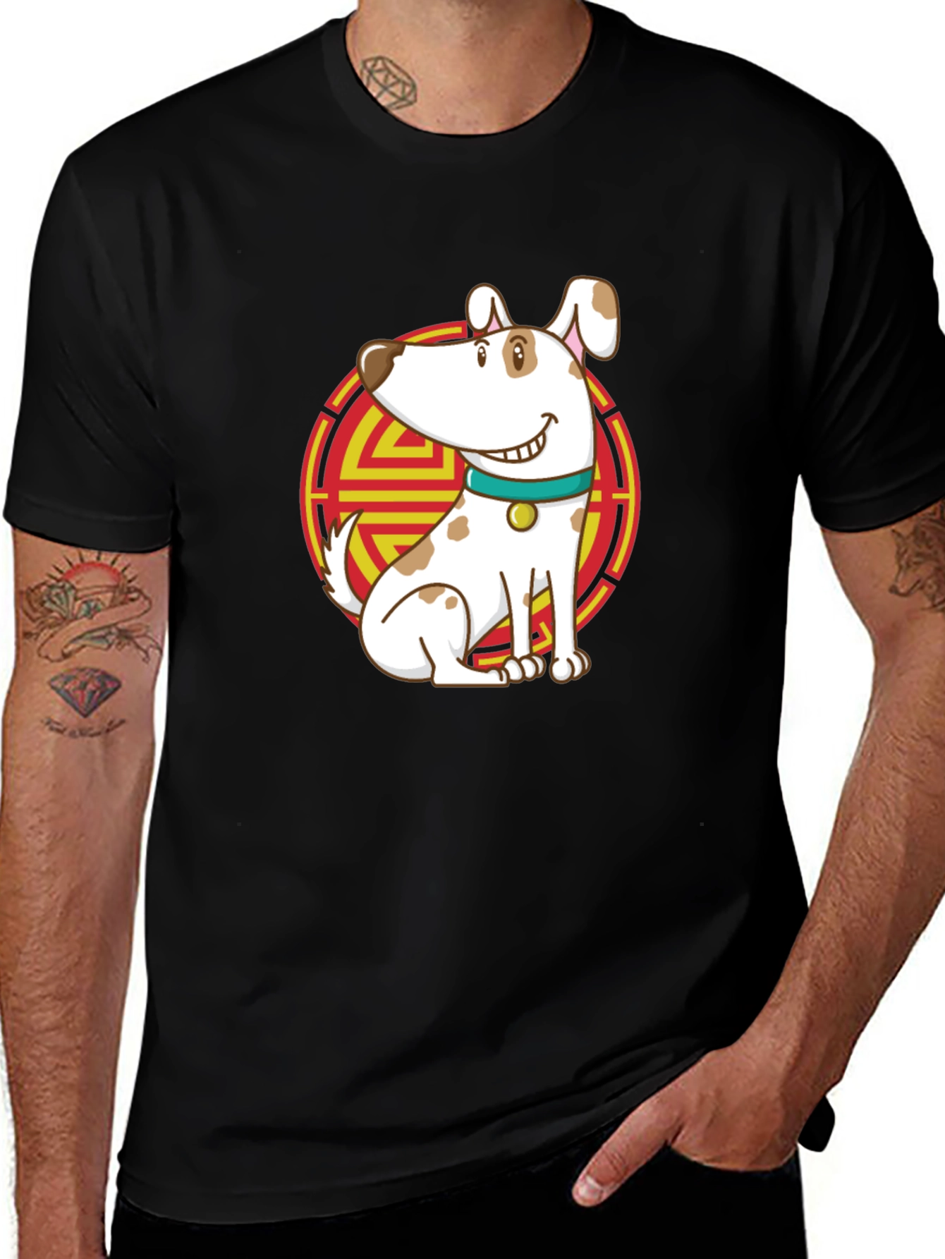 Variant 10 of Dog Graphic Tee - Chinese New Year Style