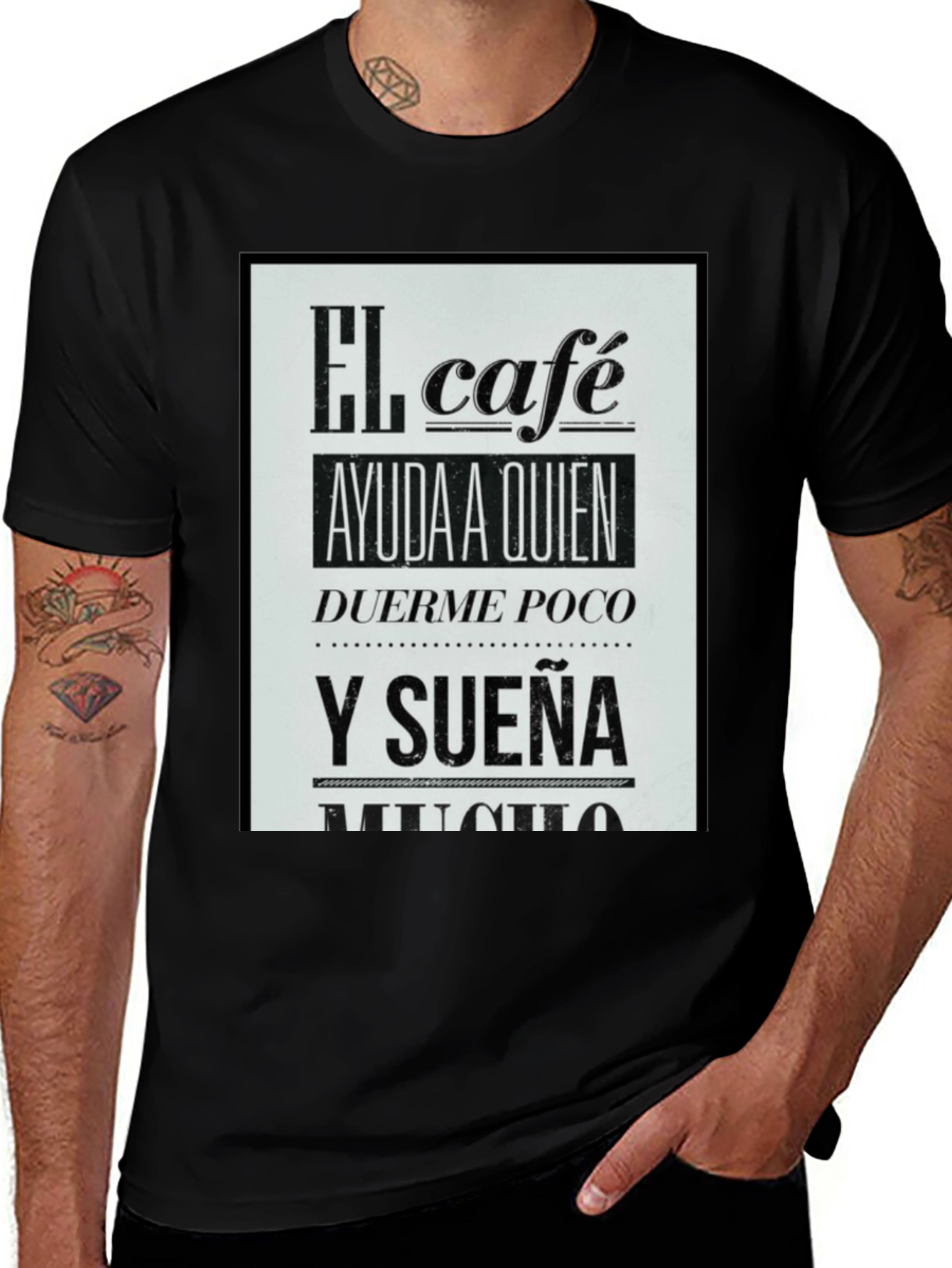 Variant 12 of El Cafe Graphic T-Shirt - Coffee Lover Tee