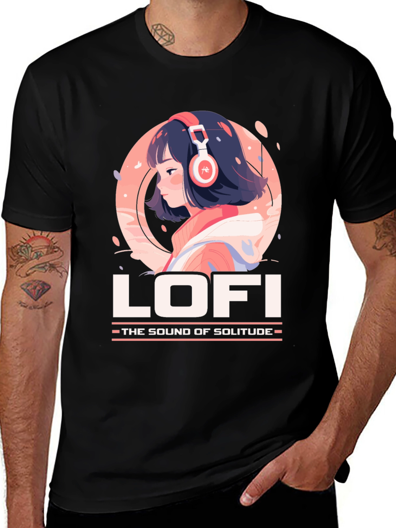 Lofi Music T-Shirt - The Sound of Solitude