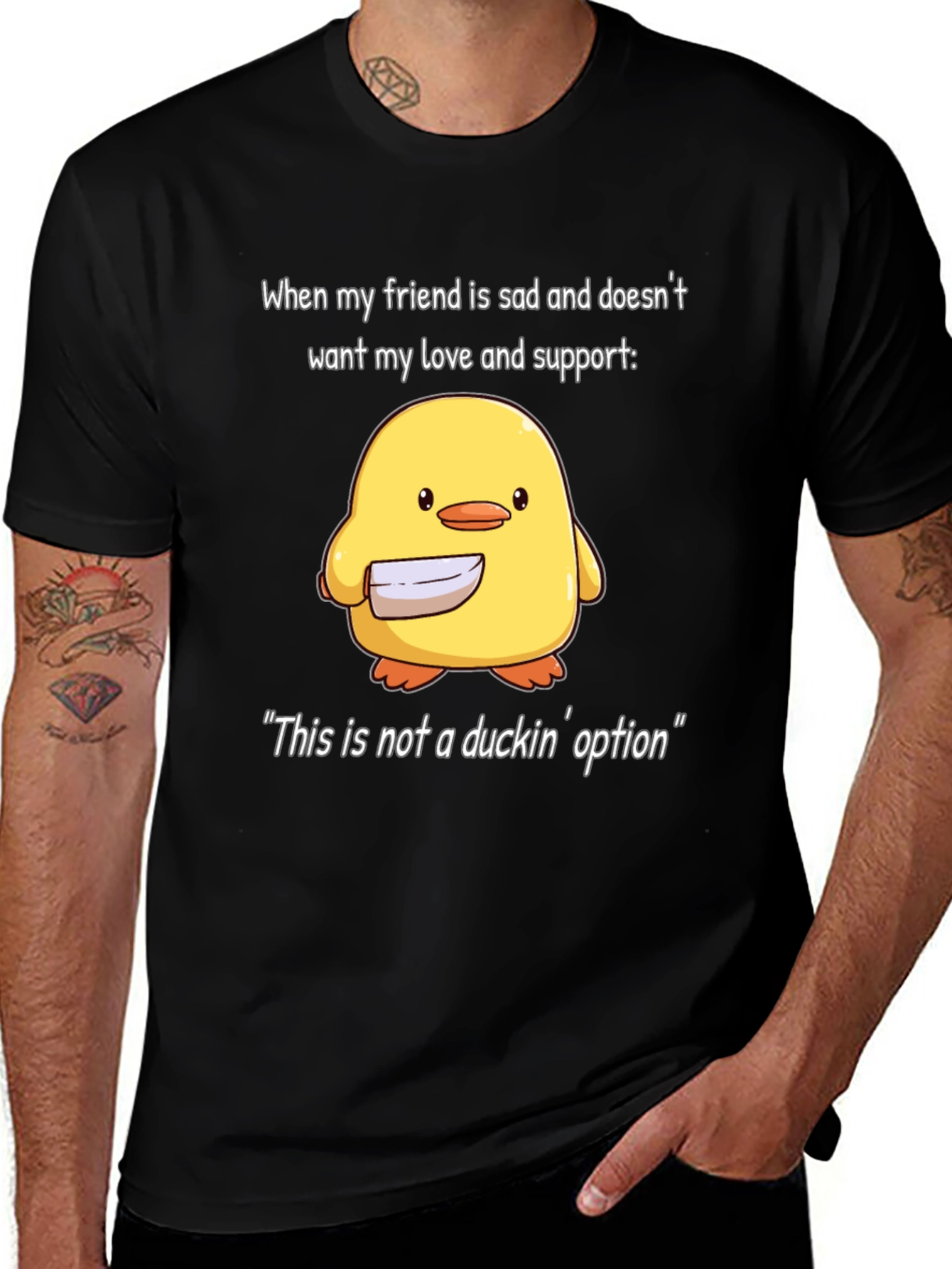 Variant 21 of Funny Duck T-Shirt - This is Not a Duckin' Option
