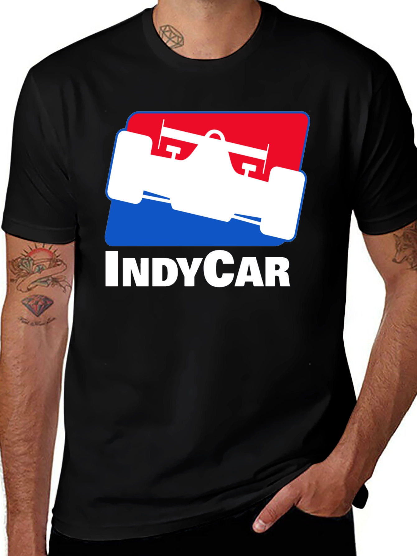 Variant 21 of IndyCar Racing T-Shirt - Classic Logo Design