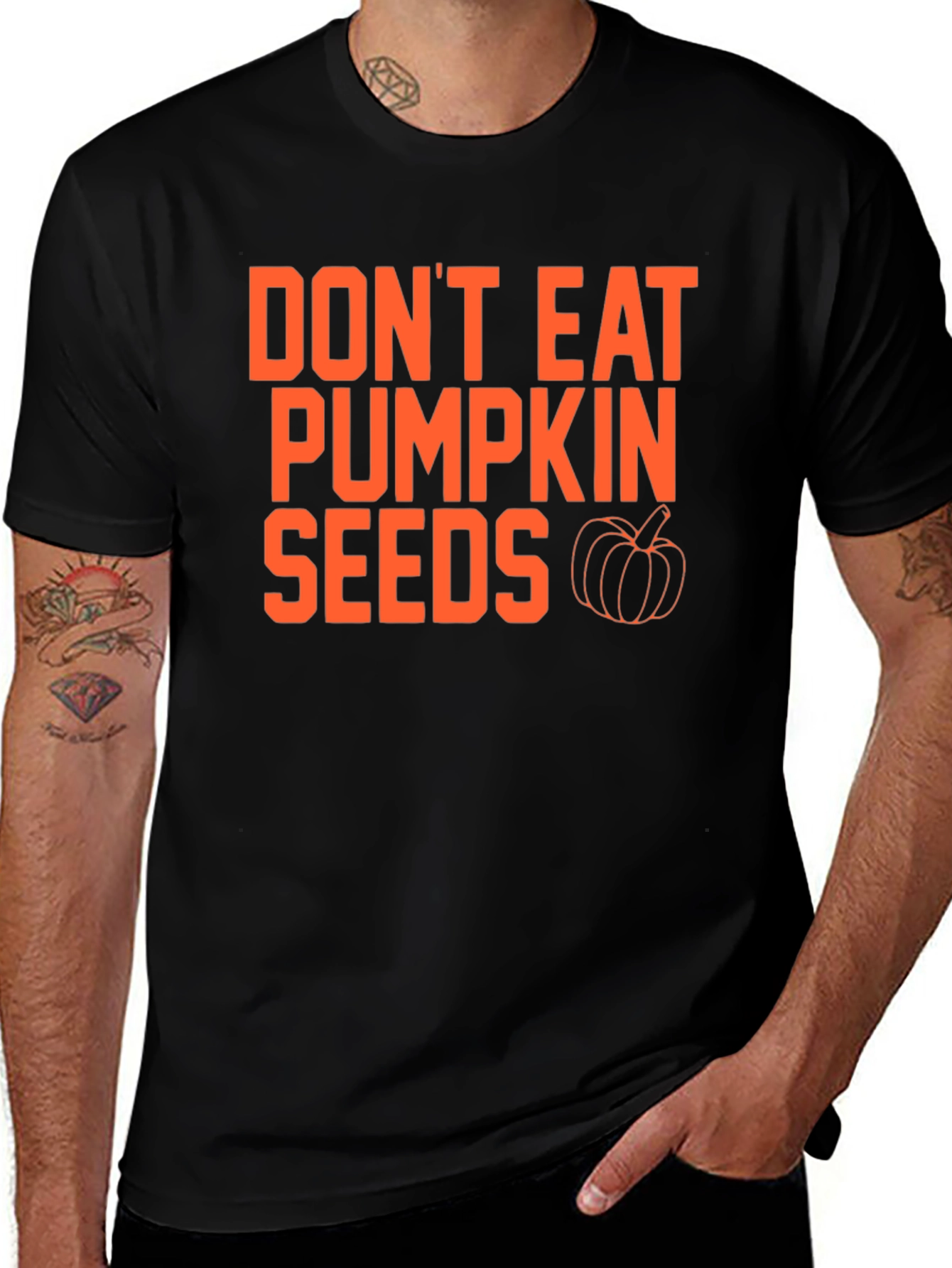 Don't Eat Pumpkin Seeds T-Shirt - Halloween Humor Tee